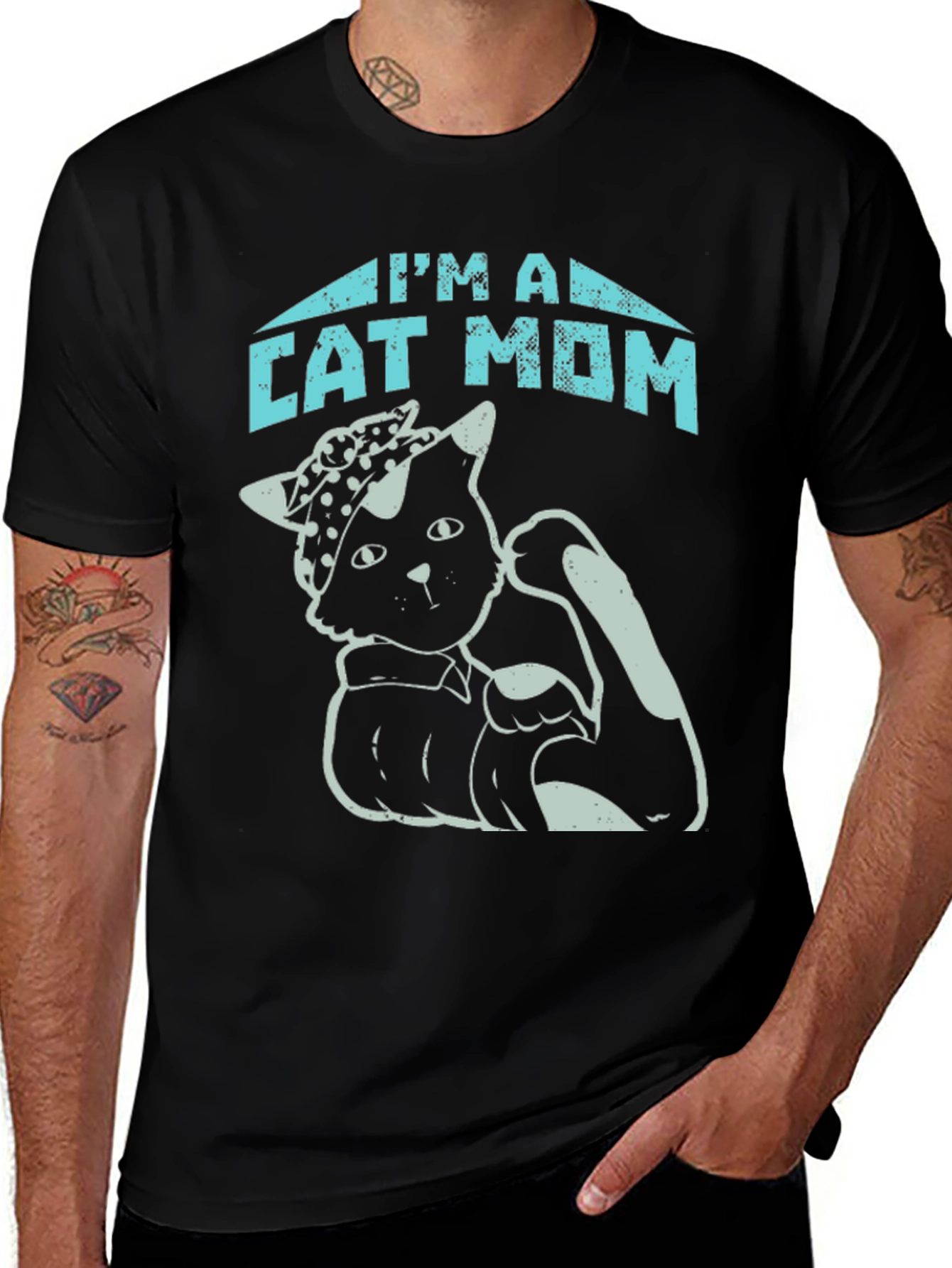 Variant 30 of I'm A Cat Mom T-Shirt