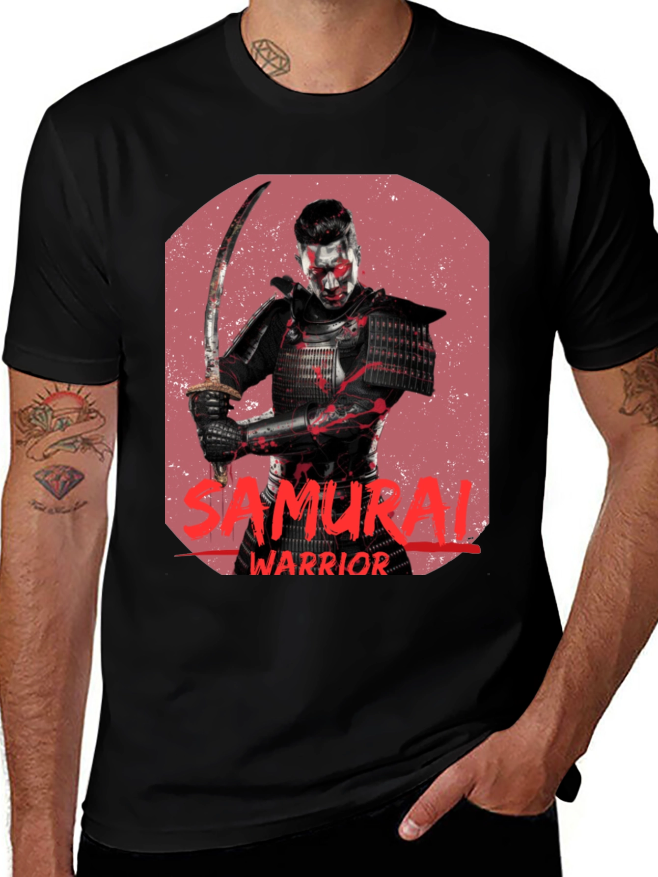 Variant 21 of Samurai Warrior Graphic T-Shirt - Bold, Edgy Design