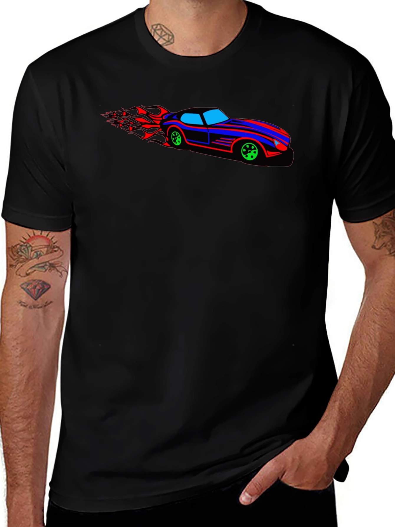 Variant 16 of Racing Car Graphic T-Shirt - Cool Speedster Tee