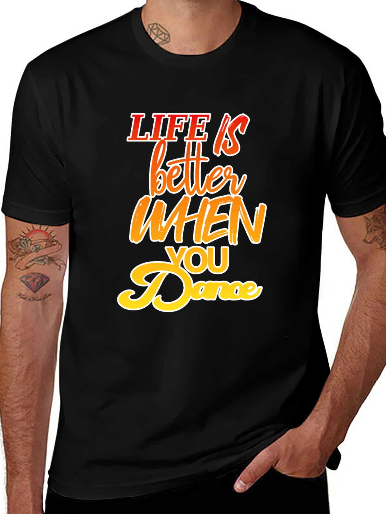 Variant 11 of Life is Better When You Dance Black T-Shirt