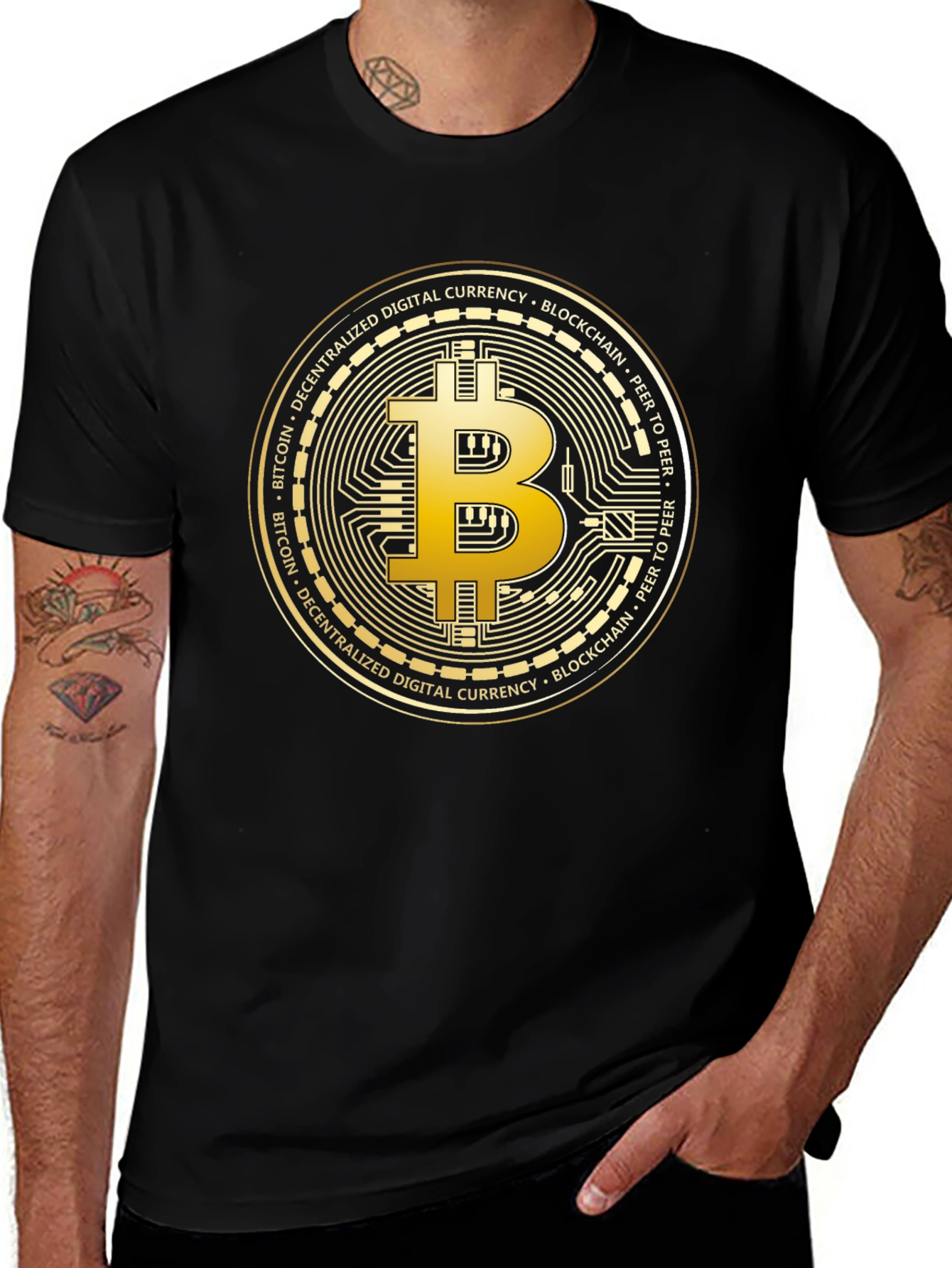 Bitcoin Crypto T-Shirt - Black