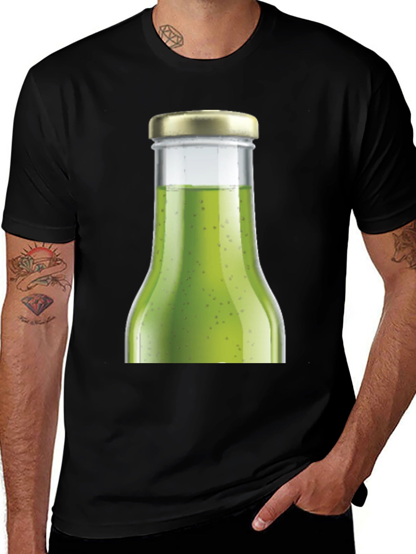 Variant 22 of Green Drink Bottle T-Shirt