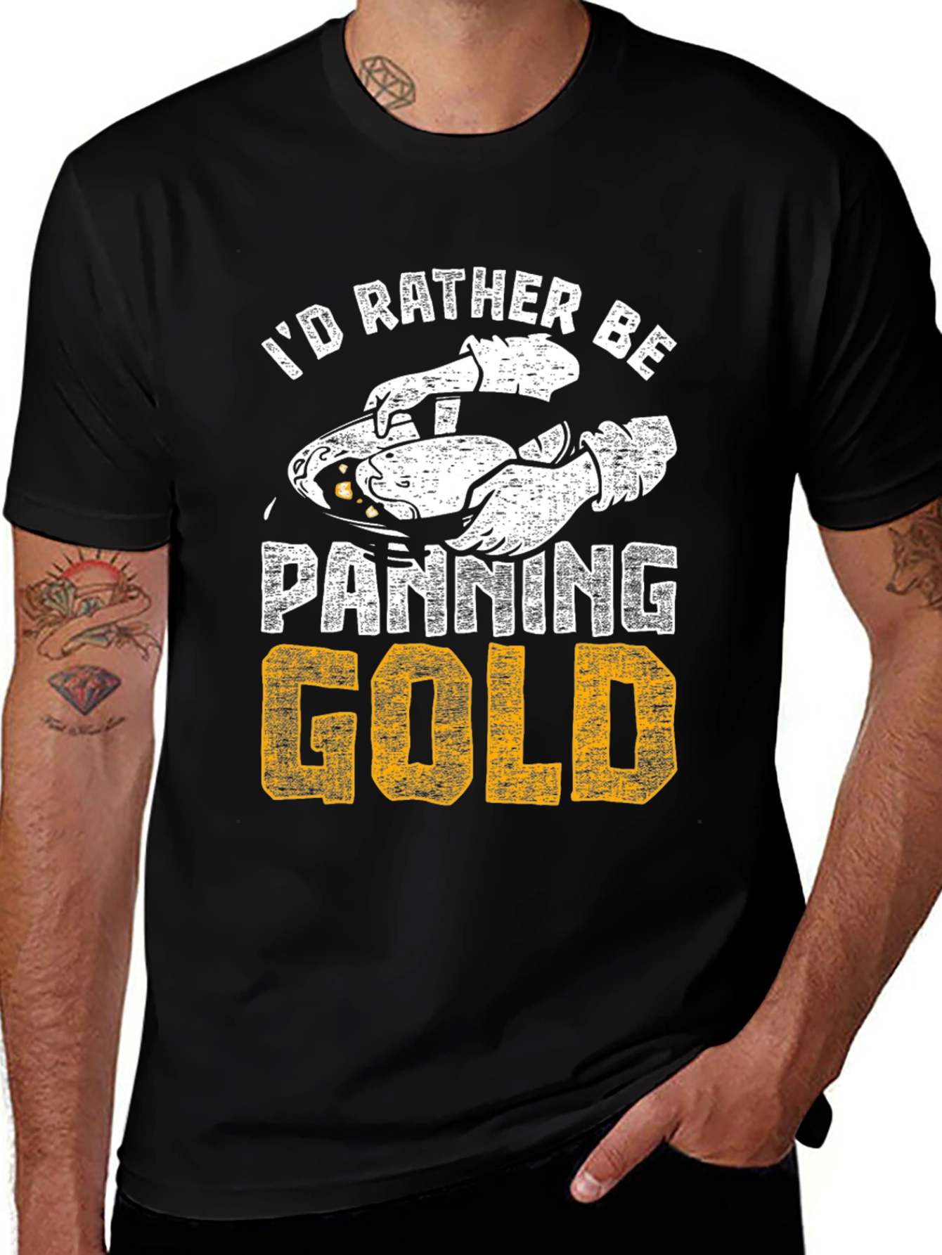 Variant 19 of I'd Rather Be Panning Gold T-Shirt