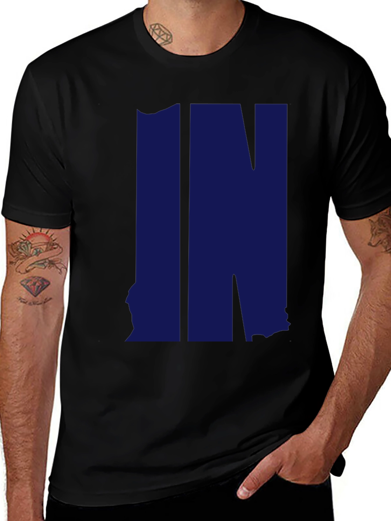 Indiana State Outline IN T-Shirt