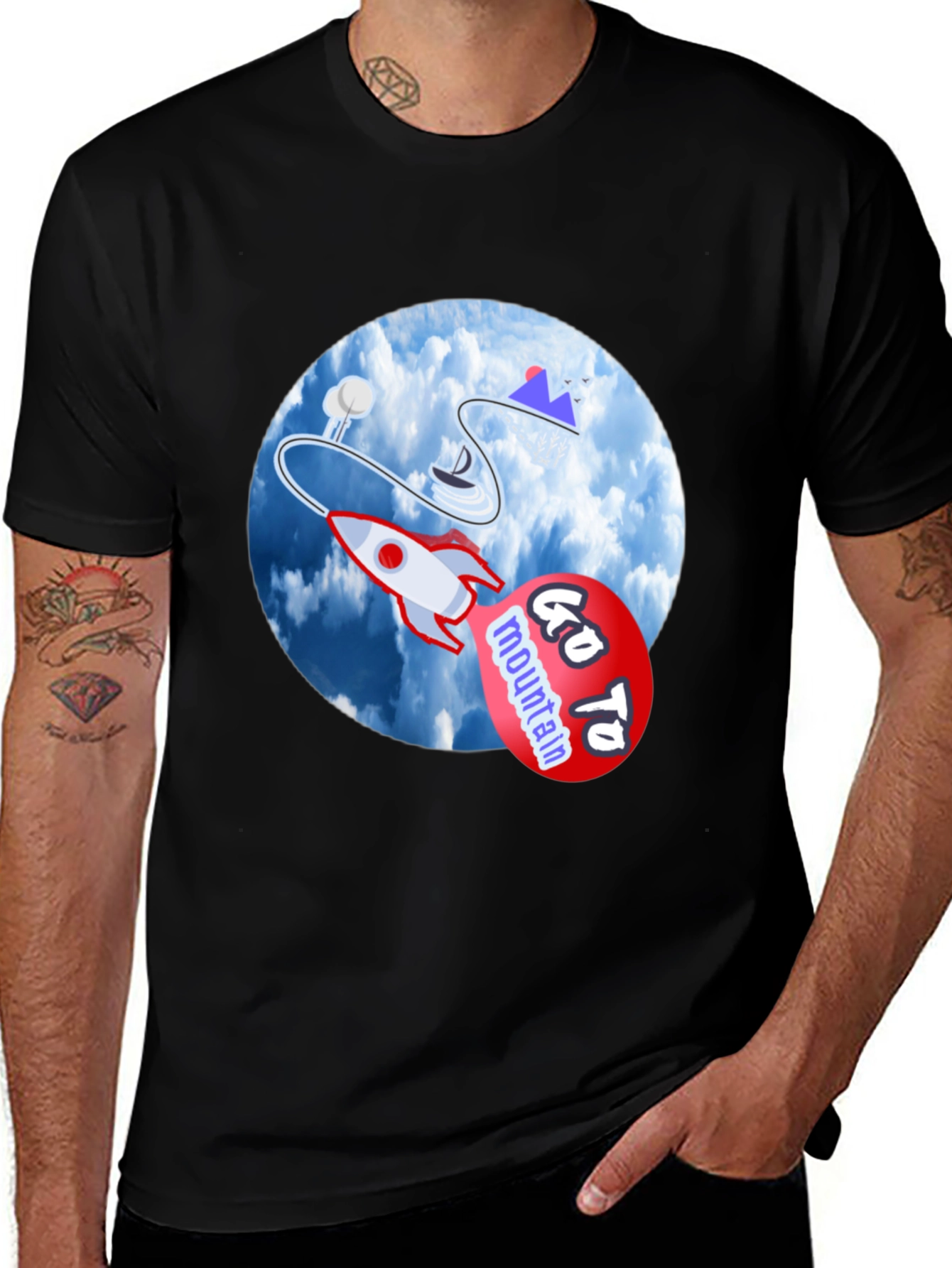 Go To Mountain Graphic T-Shirt