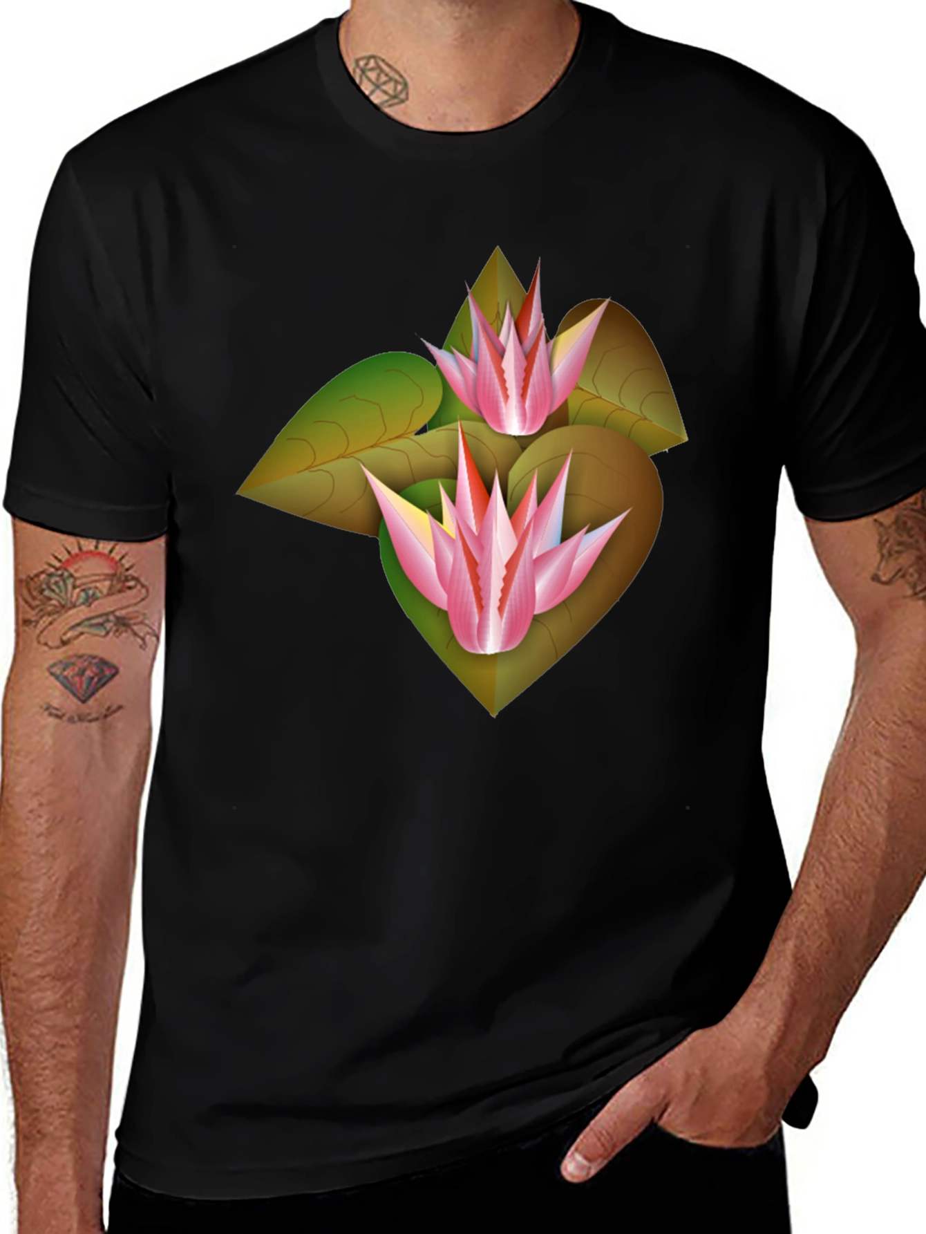 Variant 11 of Botanical Bloom Tee - Unique Floral Design
