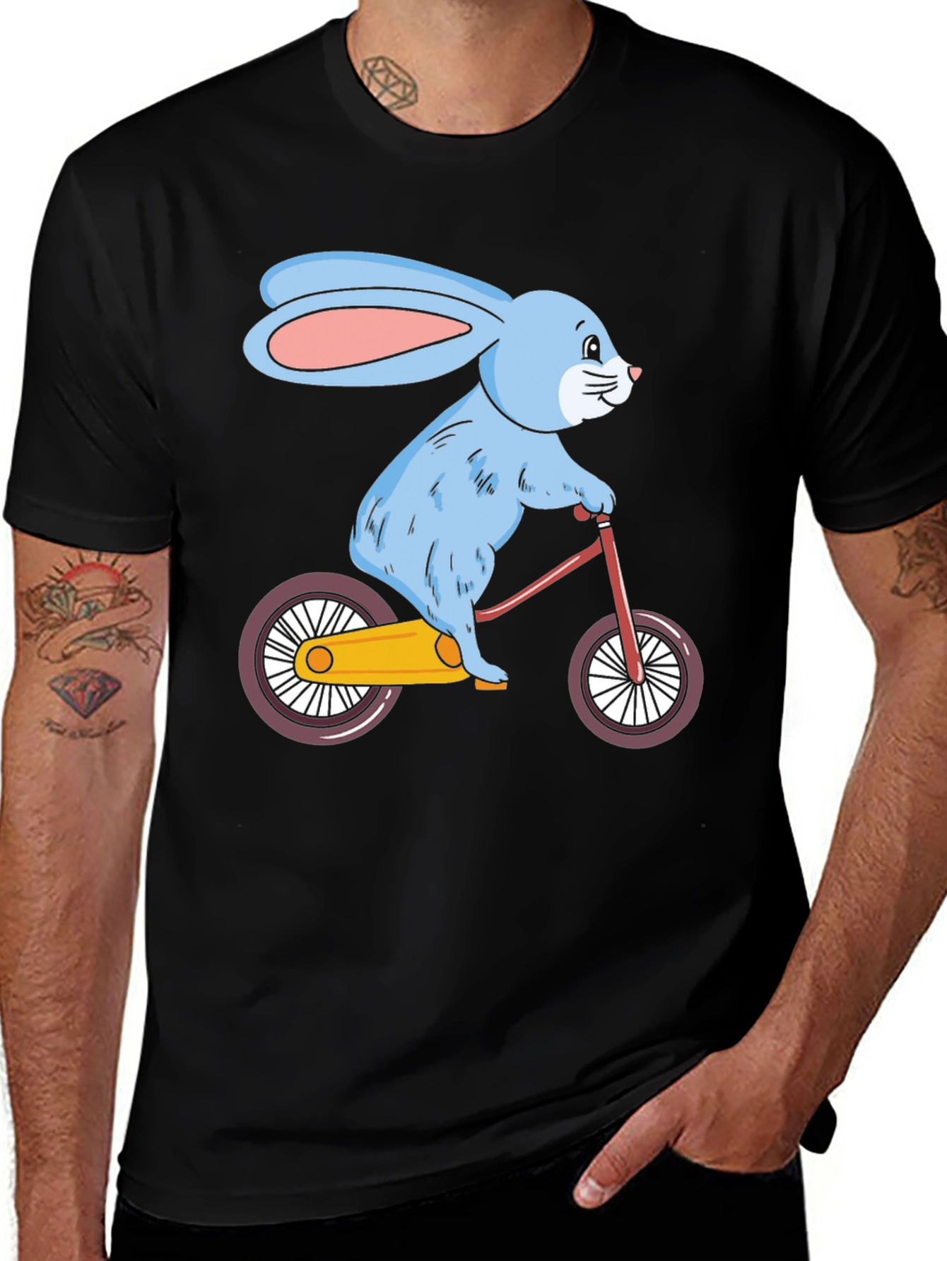Variant 28 of Bunny on Bike Graphic Tee