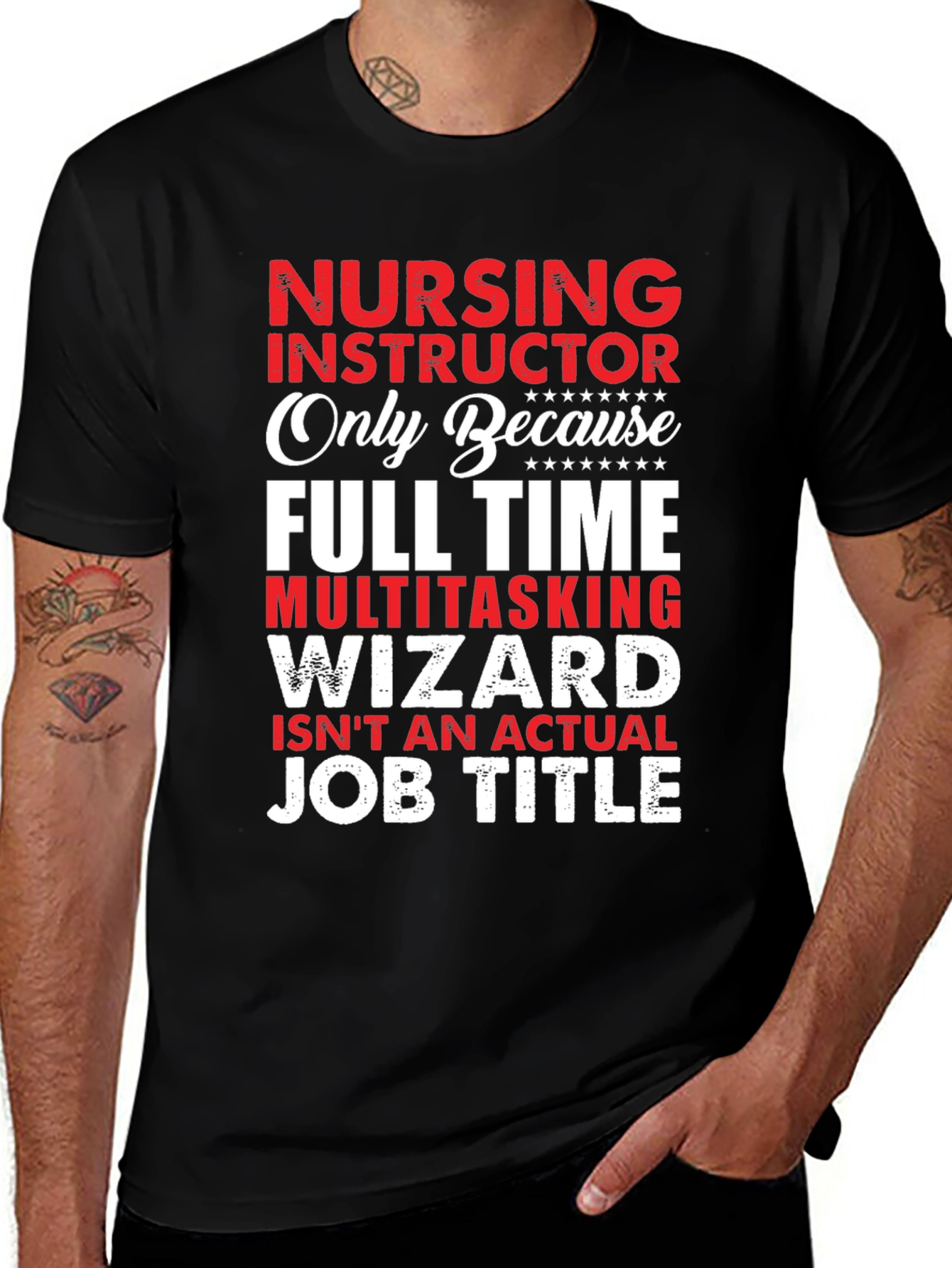 Variant 24 of Nursing Instructor Multitasking Wizard T-Shirt