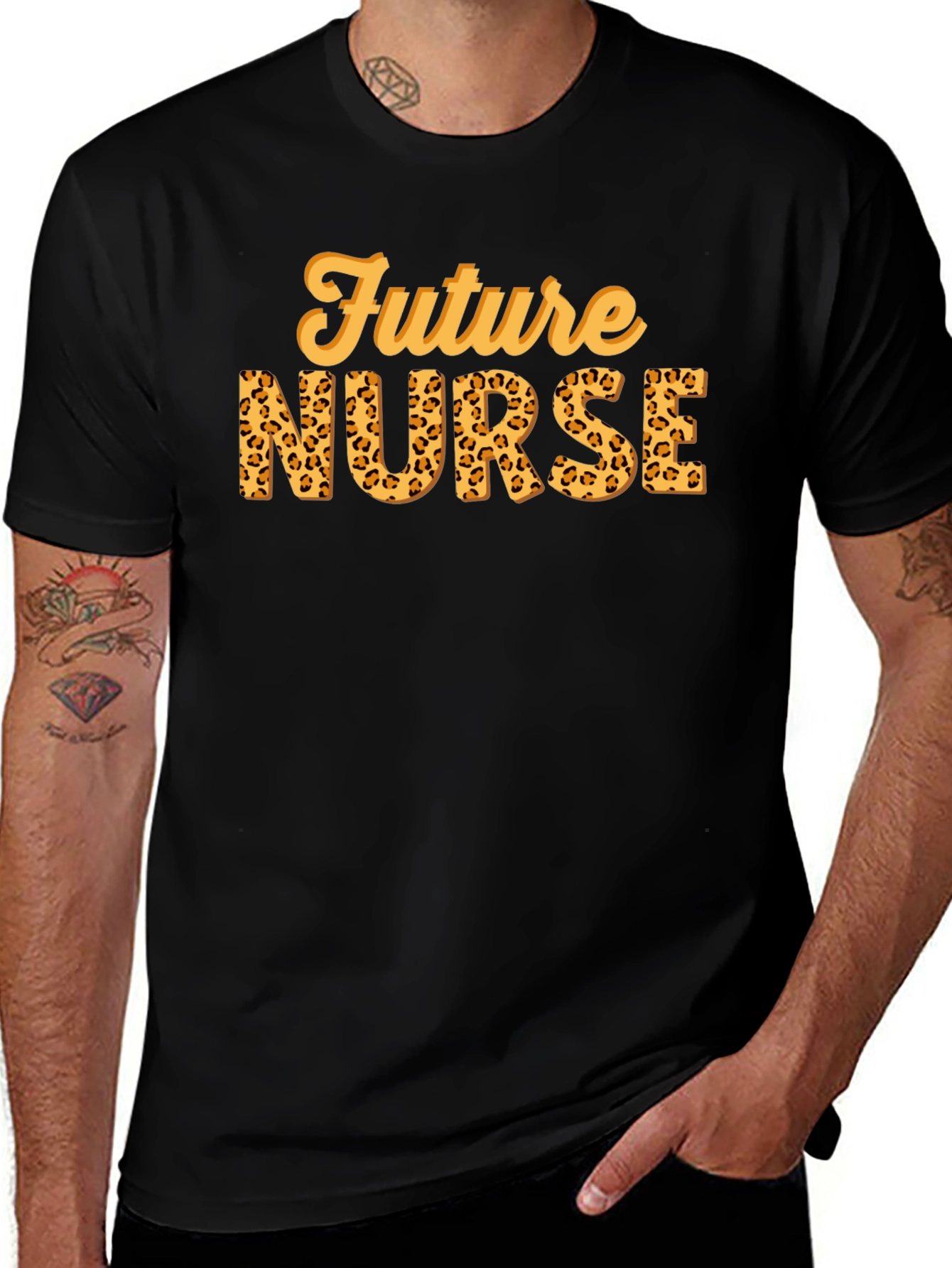 Variant 20 of Future Nurse Leopard Print Tee