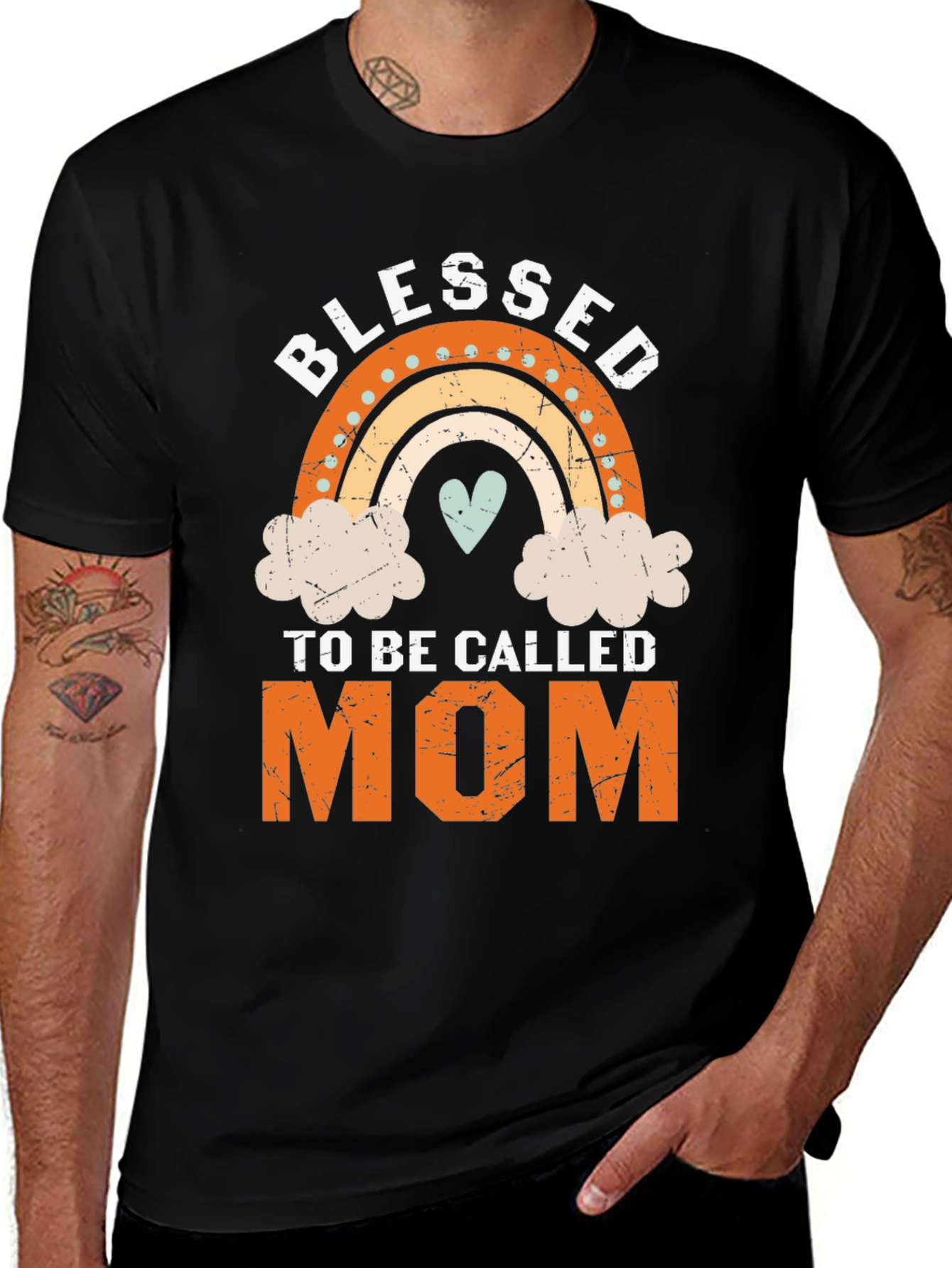 Variant 21 of Blessed To Be Called Mom Graphic Tee