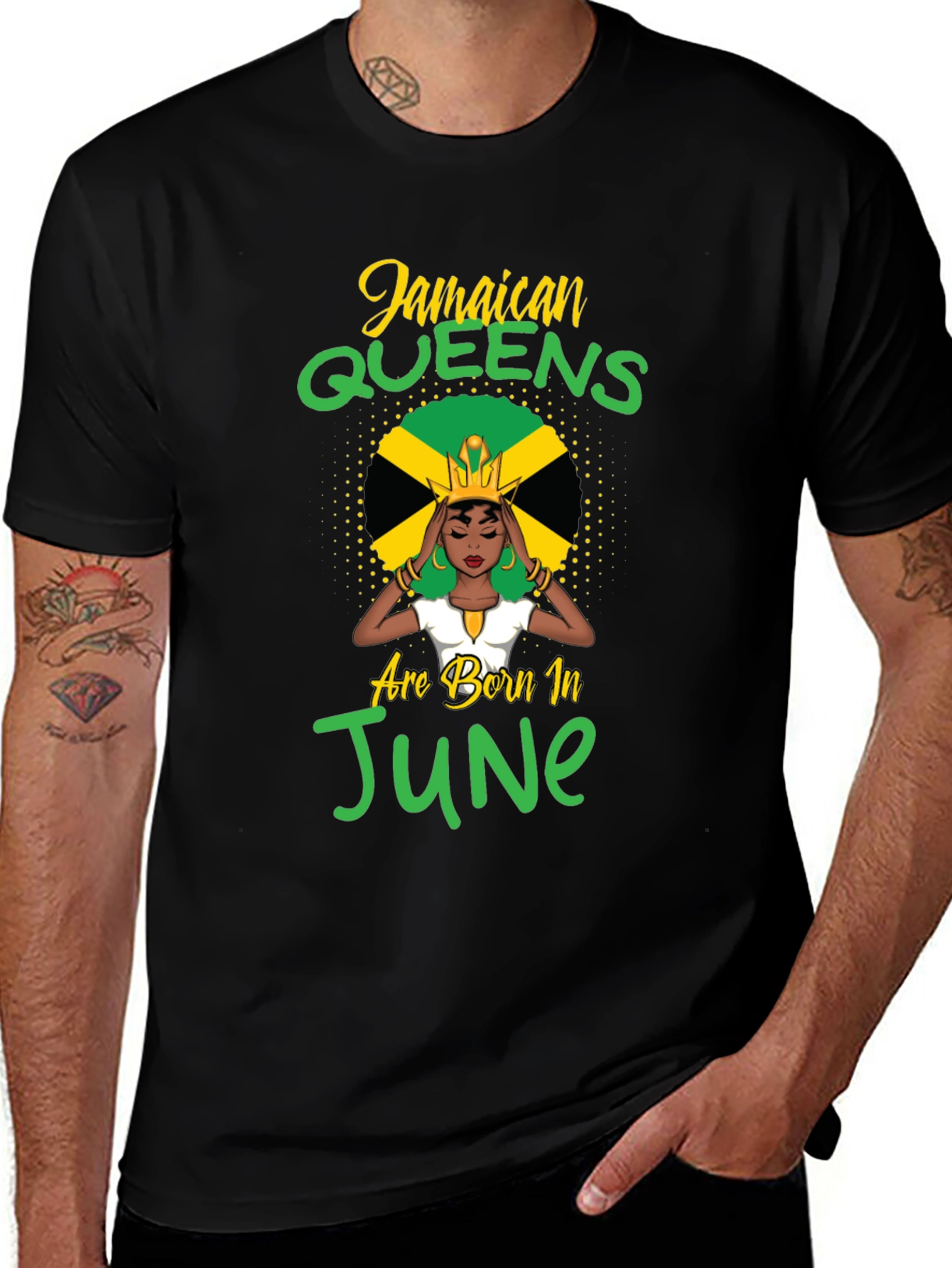 Jamaican Queens Born In June T-Shirt