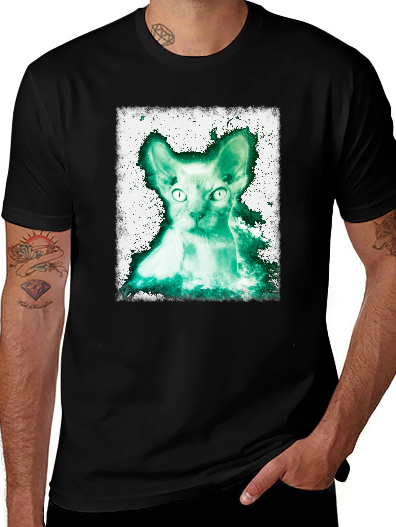 Variant 24 of Sphynx Cat Graphic T-Shirt - Unique Design