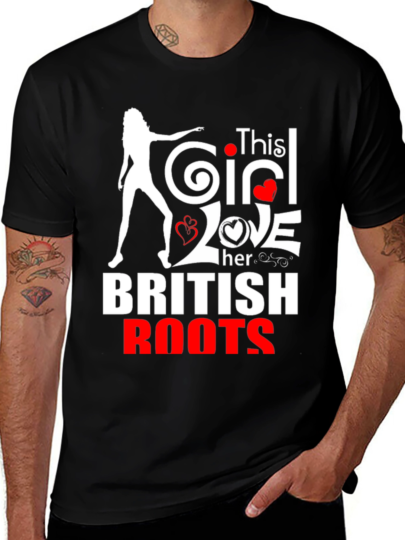 This Girl Loves Her British Roots T-Shirt