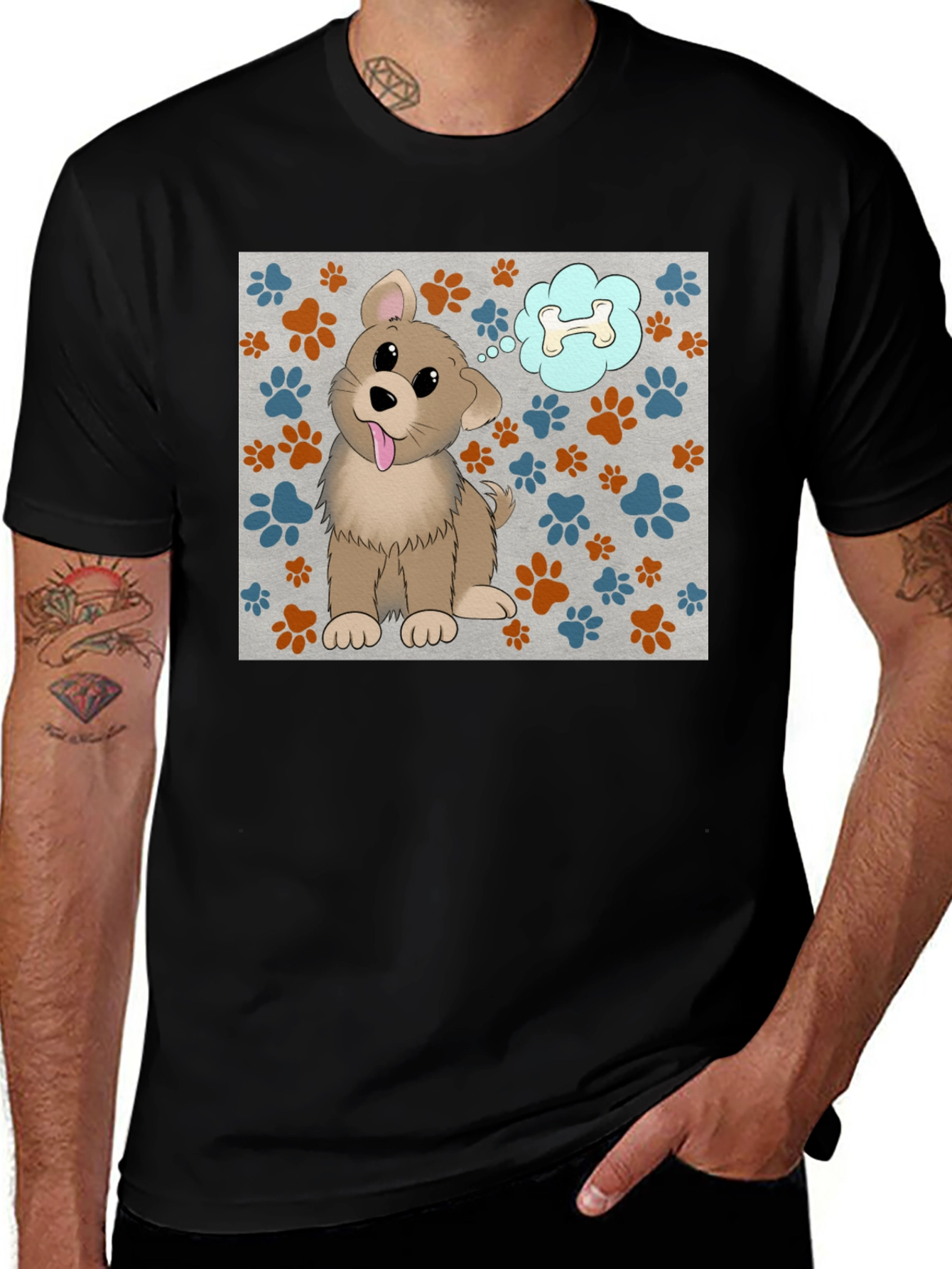 Variant 27 of Cute Dog Bone T-Shirt