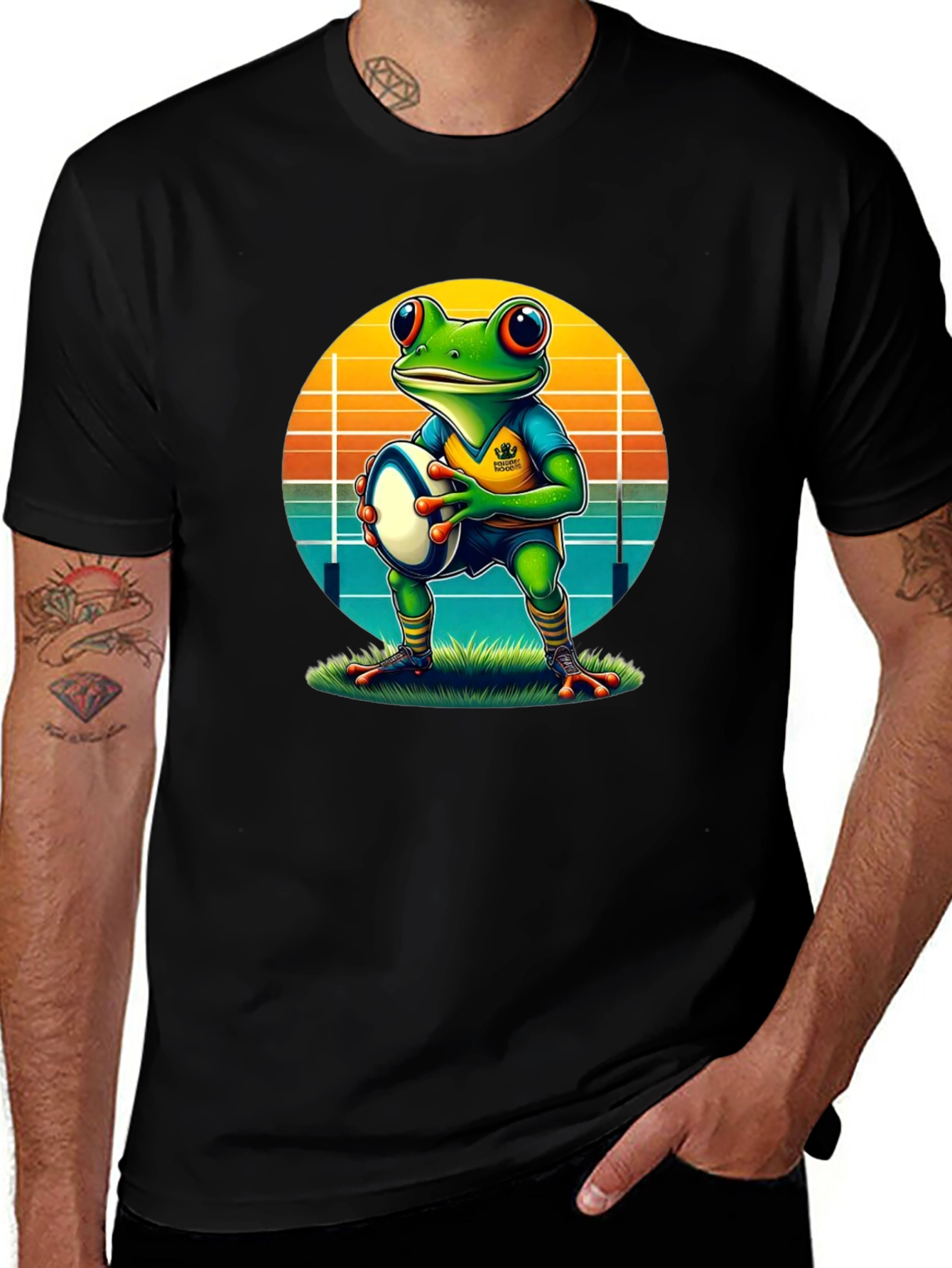 Variant 25 of Frog Rugby T-Shirt - Unique Graphic Tee