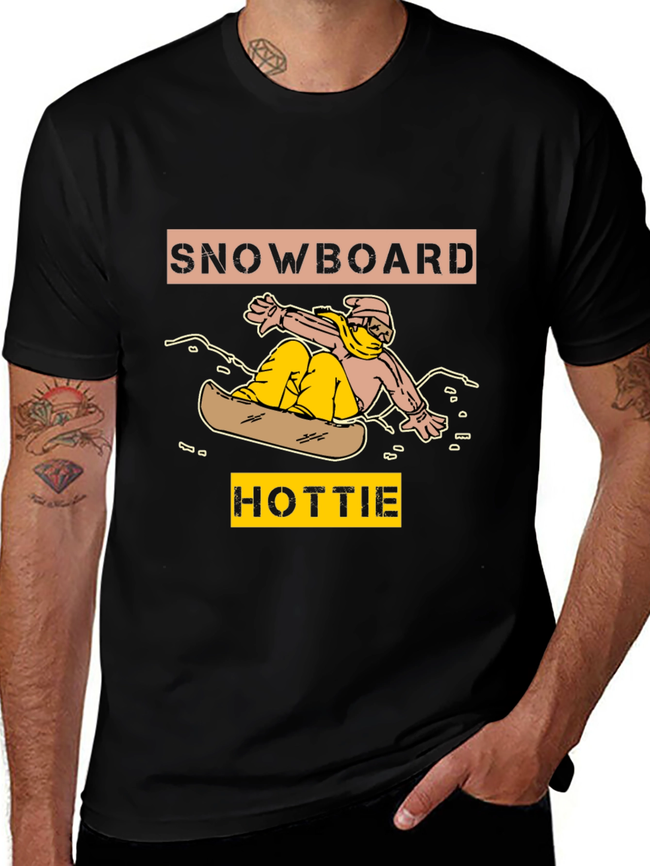 Variant 20 of Snowboard Hottie Graphic T-Shirt