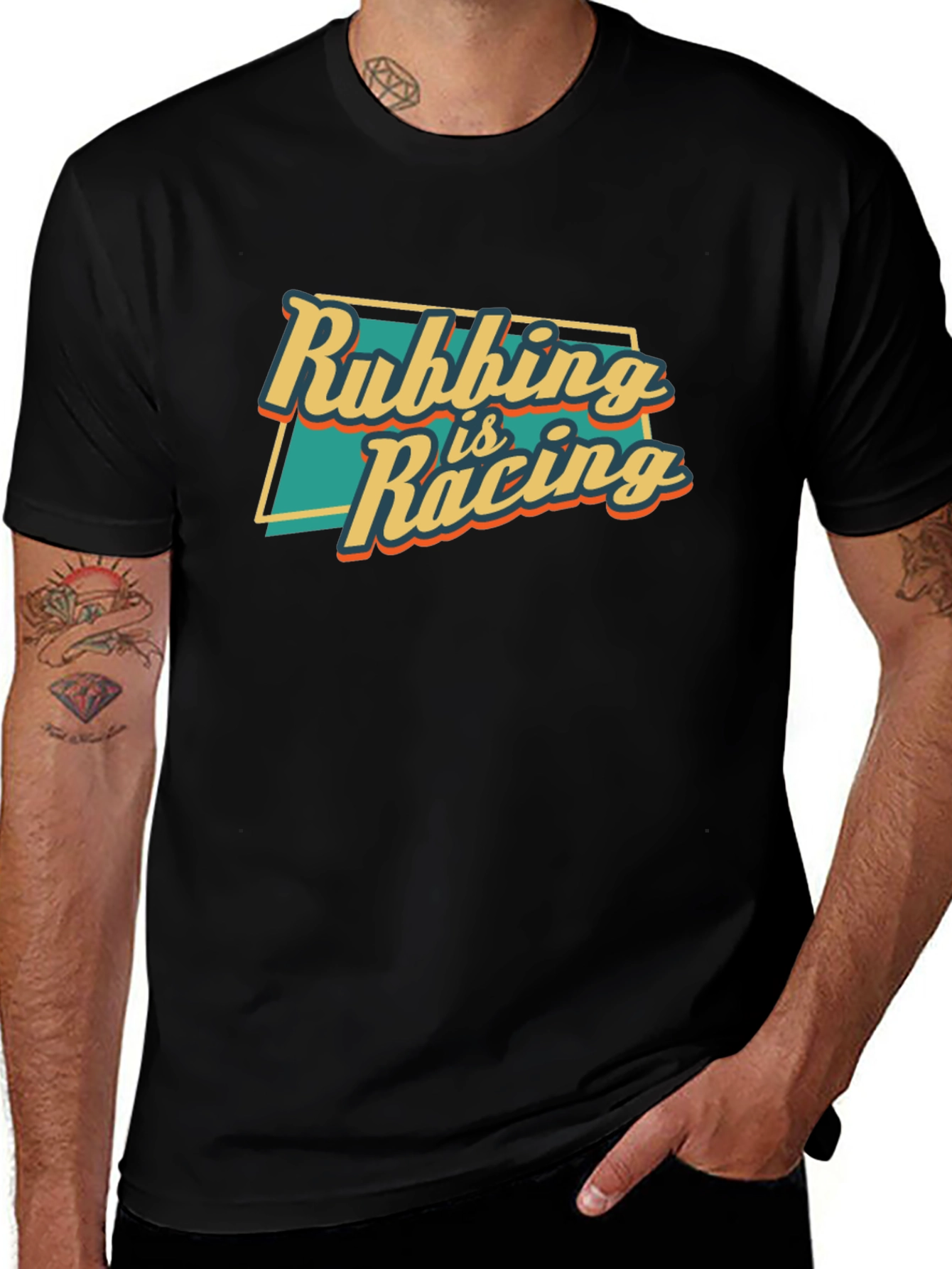 Variant 4 of Rubbing is Racing Graphic T-Shirt