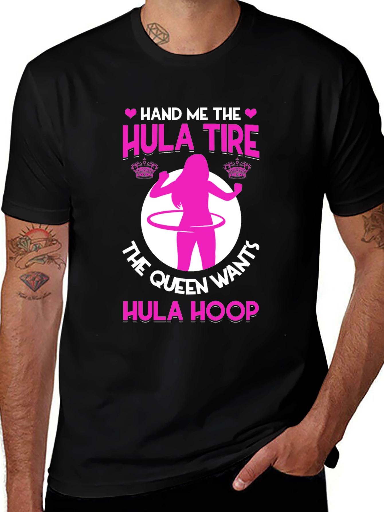 Variant 8 of Hula Hoop Queen Graphic Tee Shirt