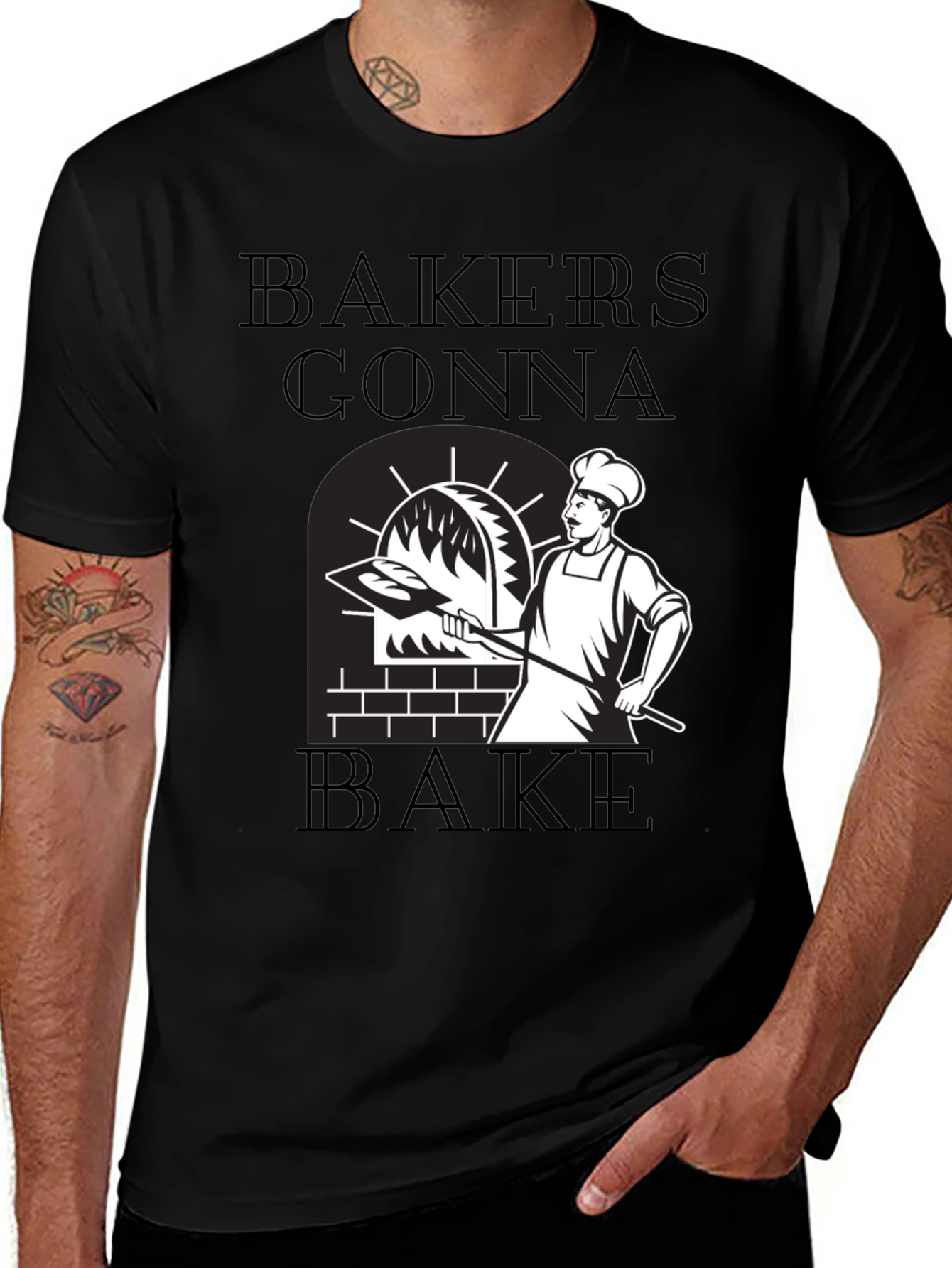 Bakers Gonna Bake Graphic Tee - Funny Baking Shirt