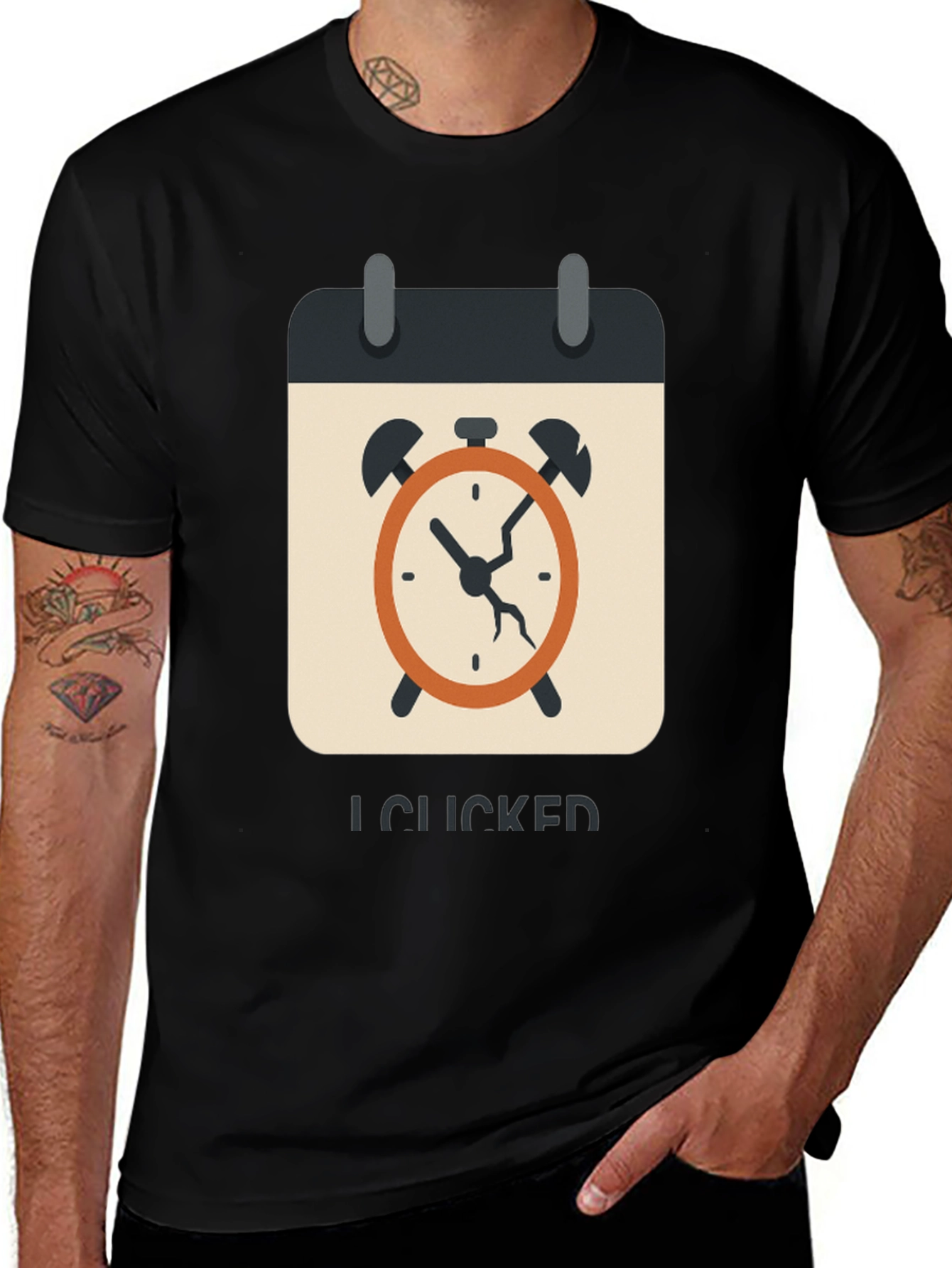 Variant 11 of I Clicked Time: Graphic Print T-Shirt