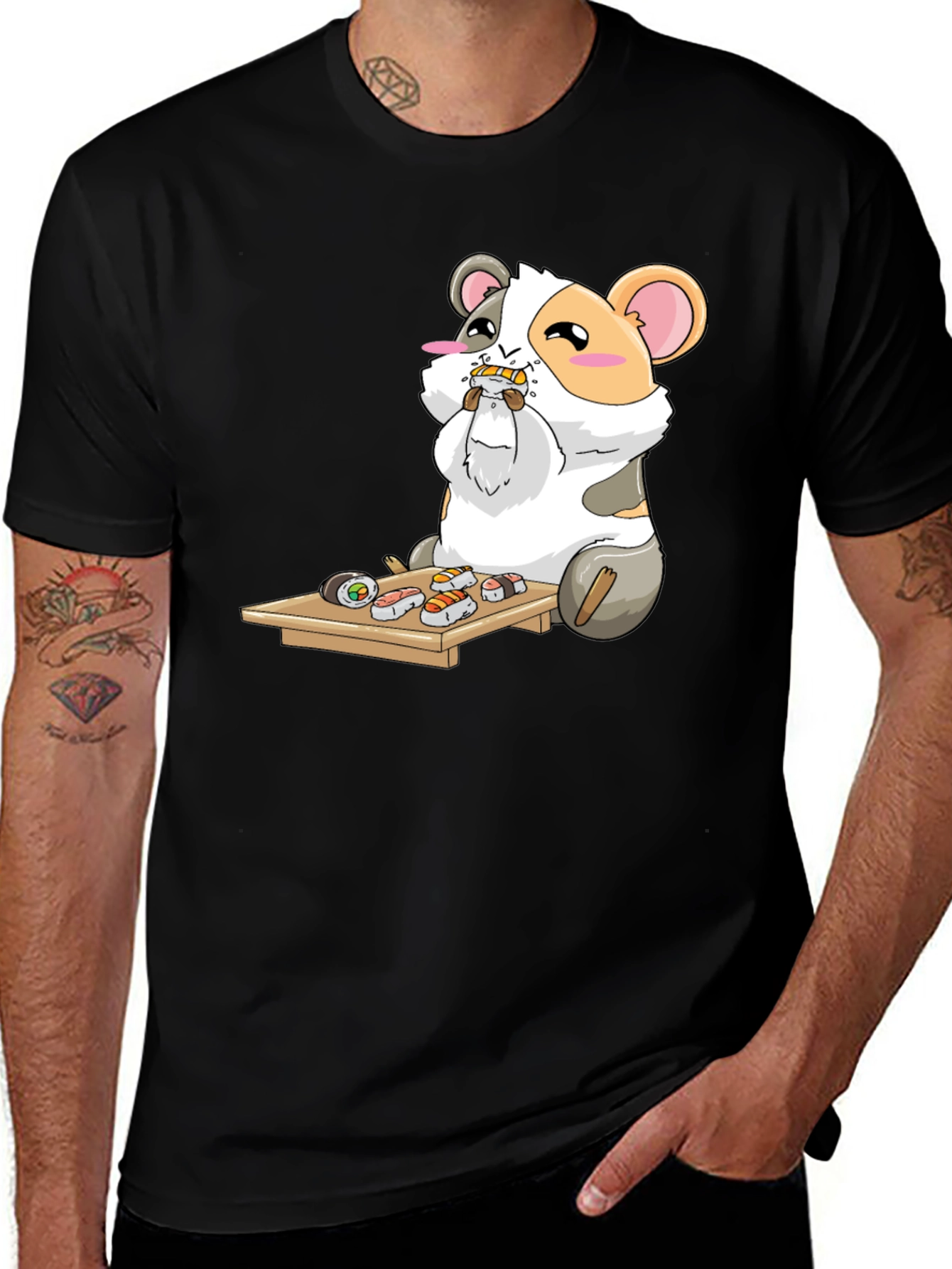Variant 6 of Sushi Hamster T-Shirt - Cute Graphic Tee