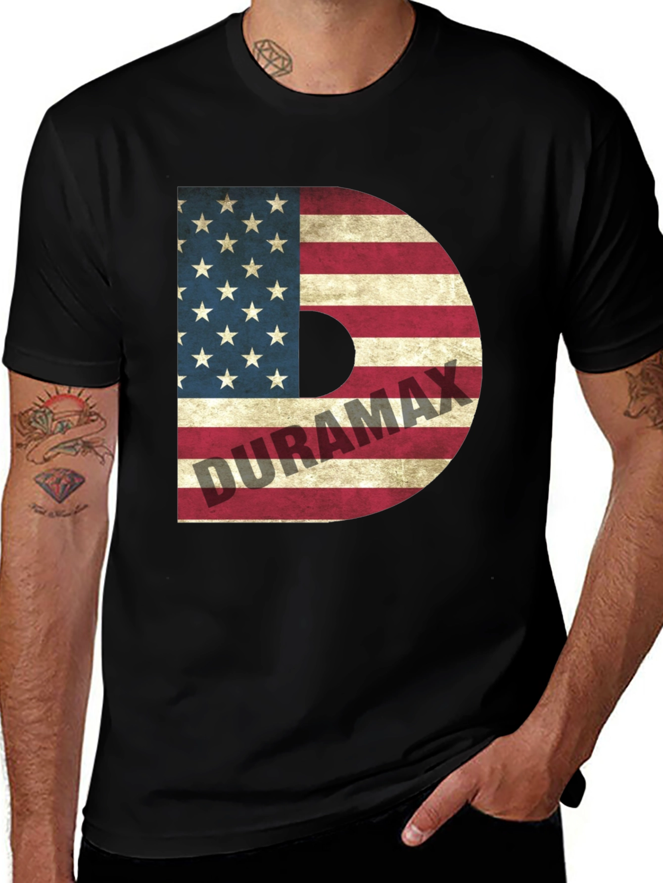Duramax American Flag Graphic T-Shirt