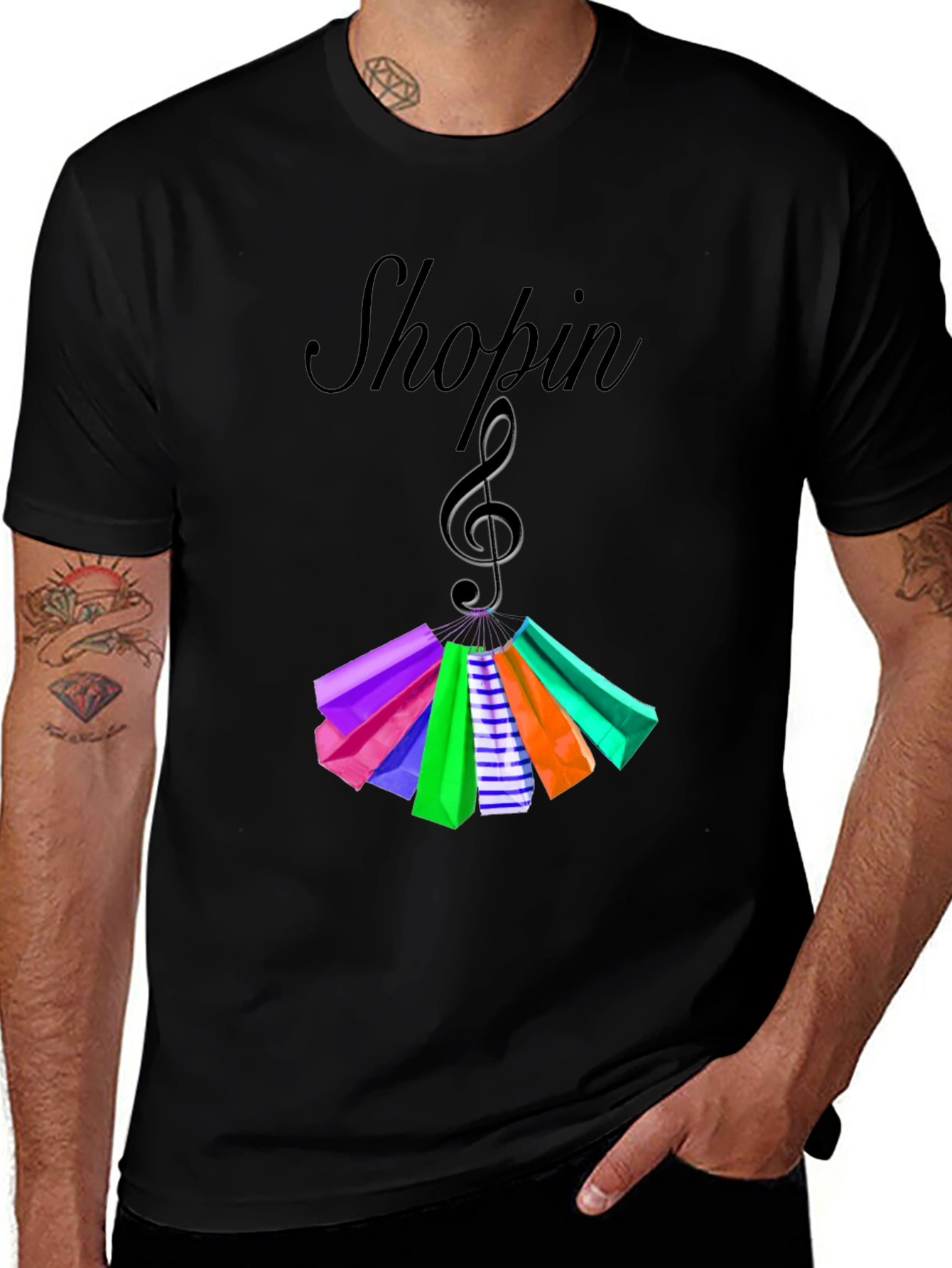 Variant 17 of Shopping Music T-Shirt