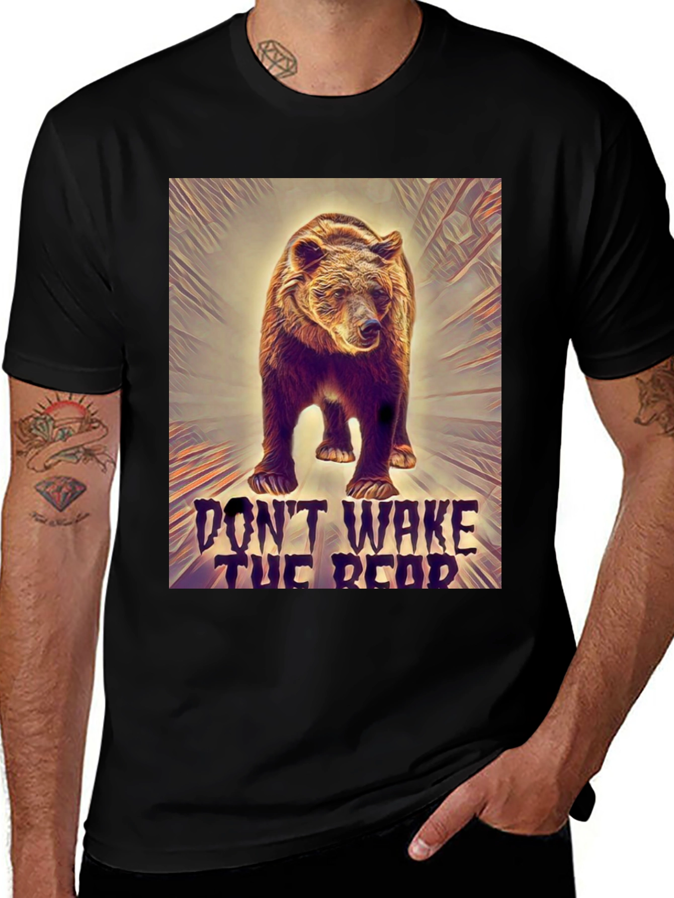 Variant 21 of Don't Wake the Bear Graphic Tee