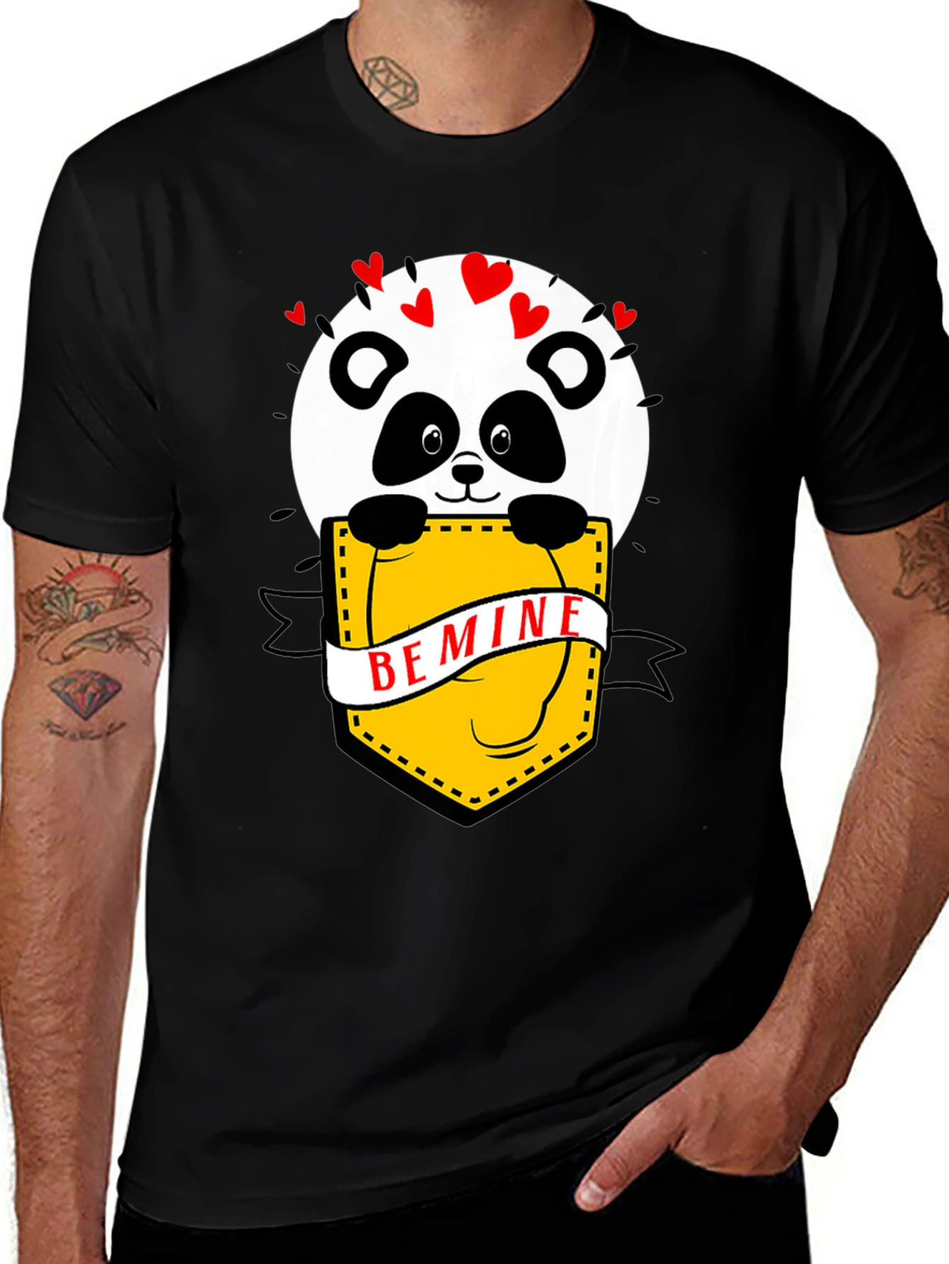 Variant 9 of Be Mine Panda T-Shirt