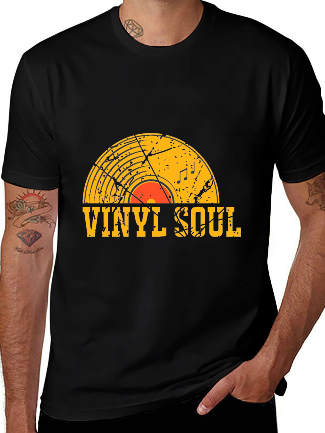 Variant 6 of Vinyl Soul Graphic Tee - Retro Music T-Shirt