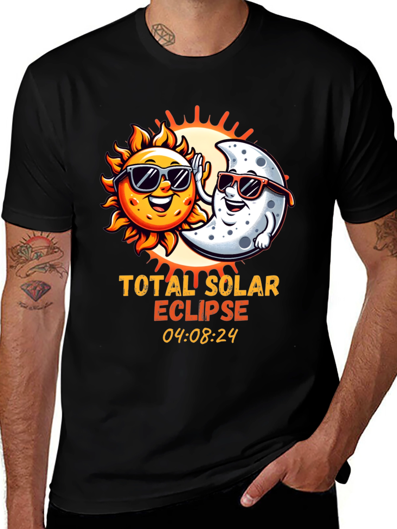 Variant 25 of Total Solar Eclipse Graphic T-Shirt