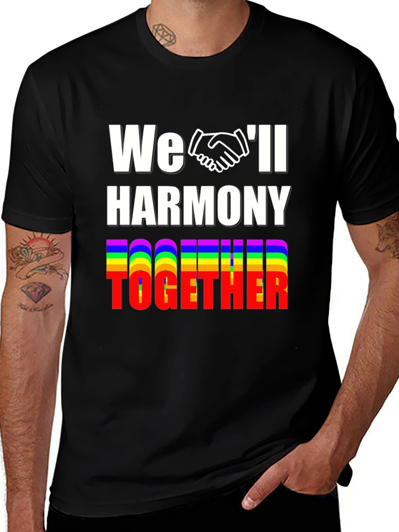 Harmony Together LGBTQ+ Pride Graphic Tee