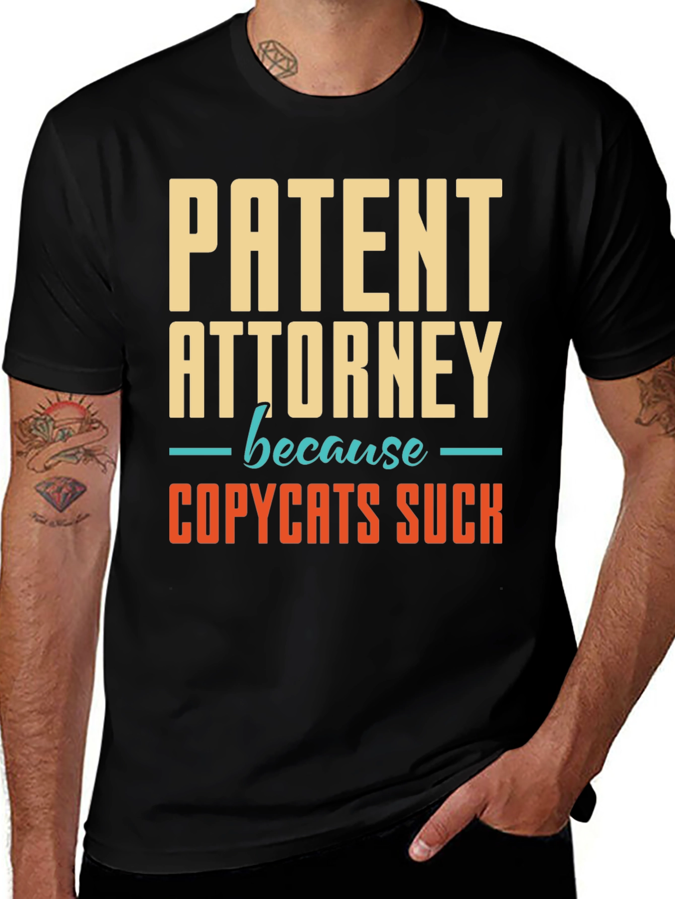 Variant 23 of Patent Attorney T-Shirt - Copycats Suck Funny Gift