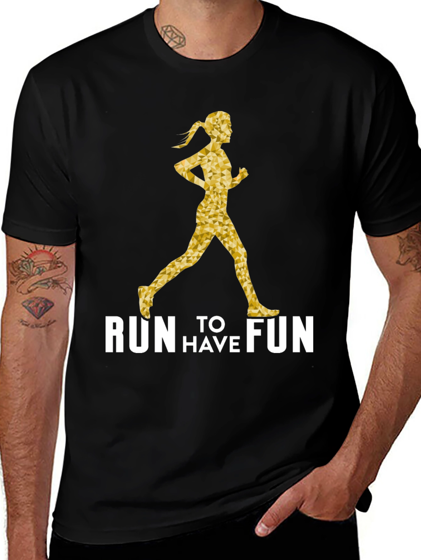 Variant 18 of Run To Have Fun Graphic T-Shirt