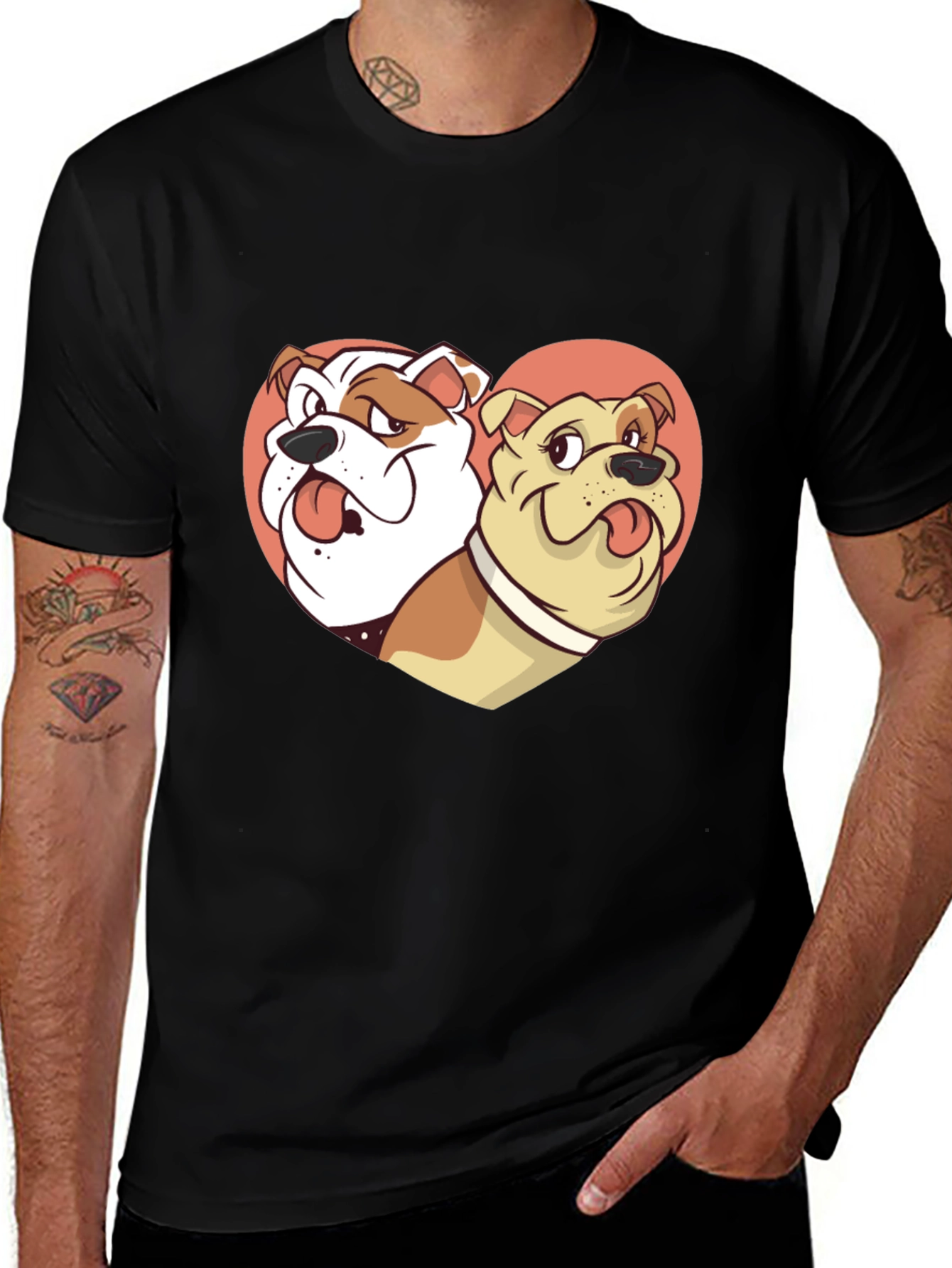 Variant 5 of Bulldog Lover Black Tee