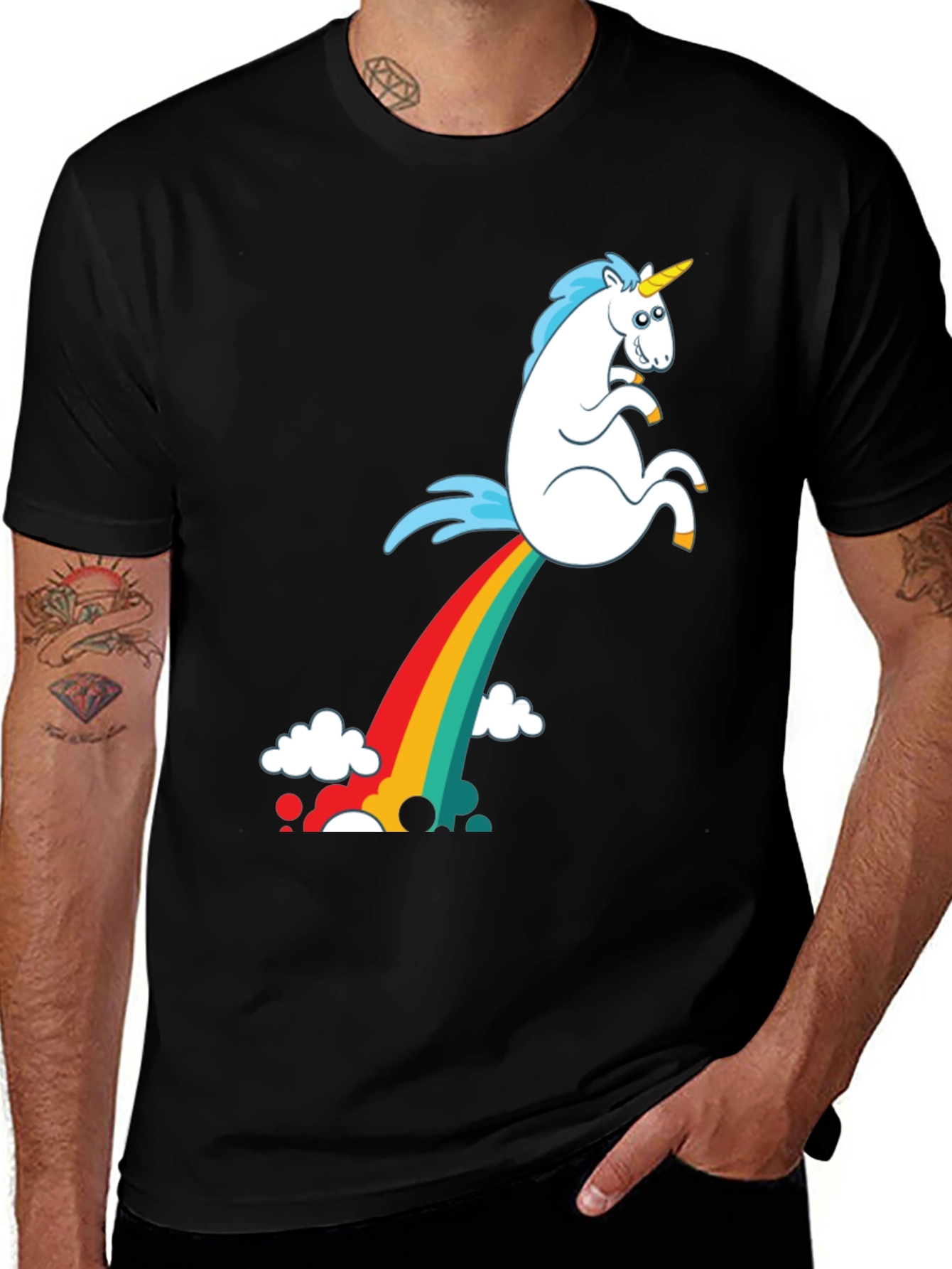 Variant 5 of Rainbow Unicorn Poop T-Shirt - Funny Graphic Tee