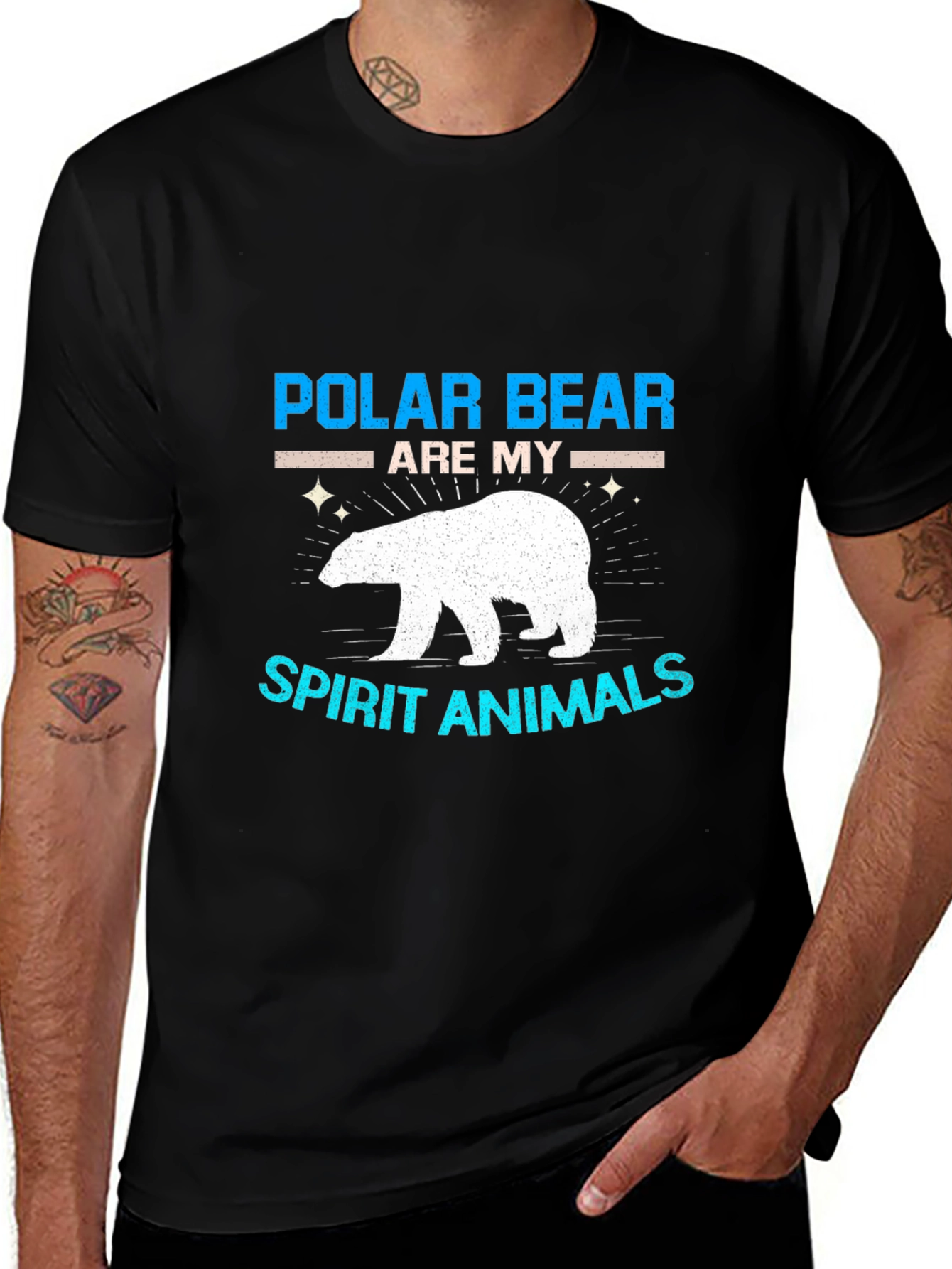 Variant 22 of Polar Bear Spirit Animal Graphic Tee