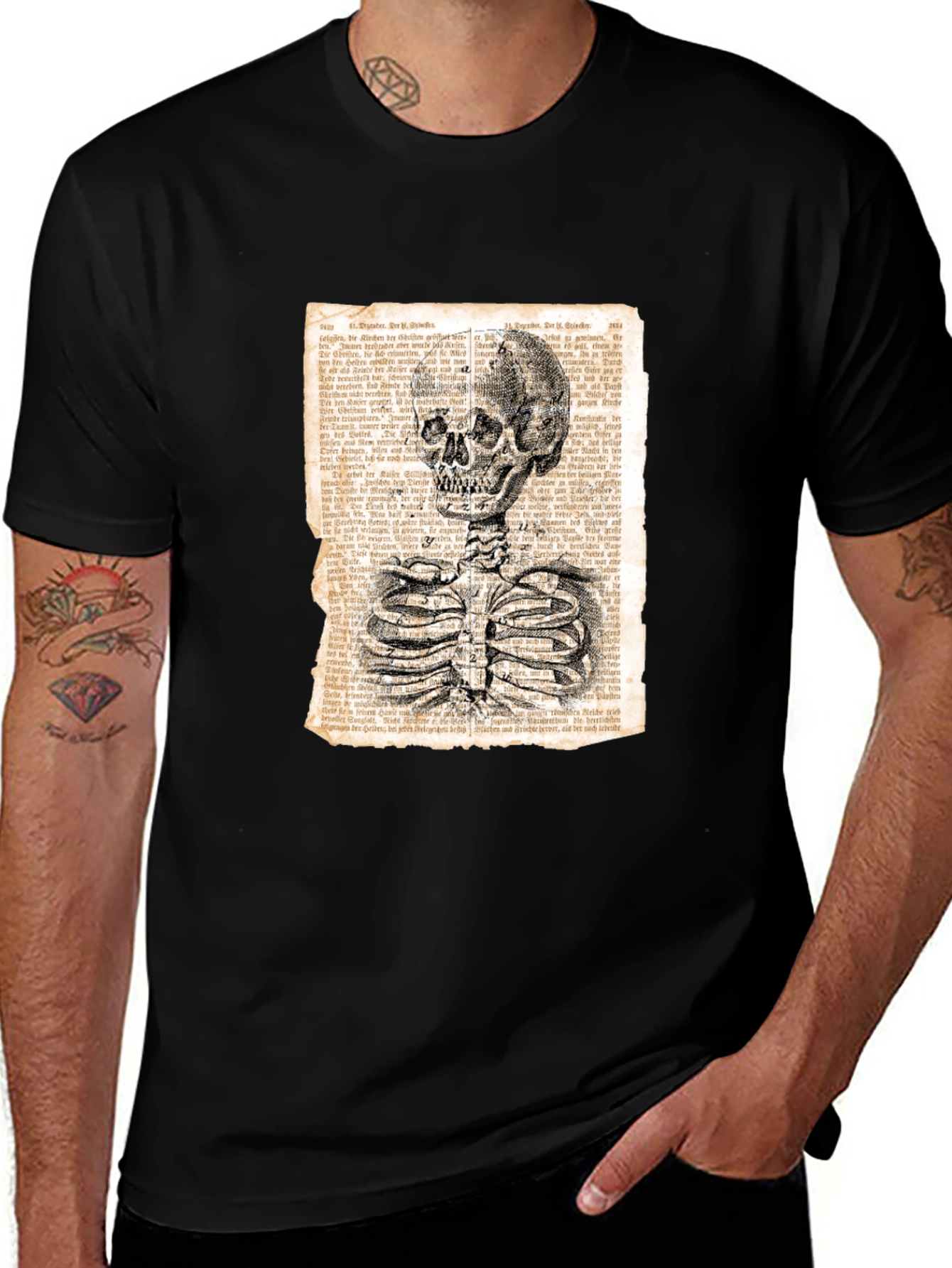 Variant 19 of Vintage Skeleton Anatomy Graphic T-Shirt