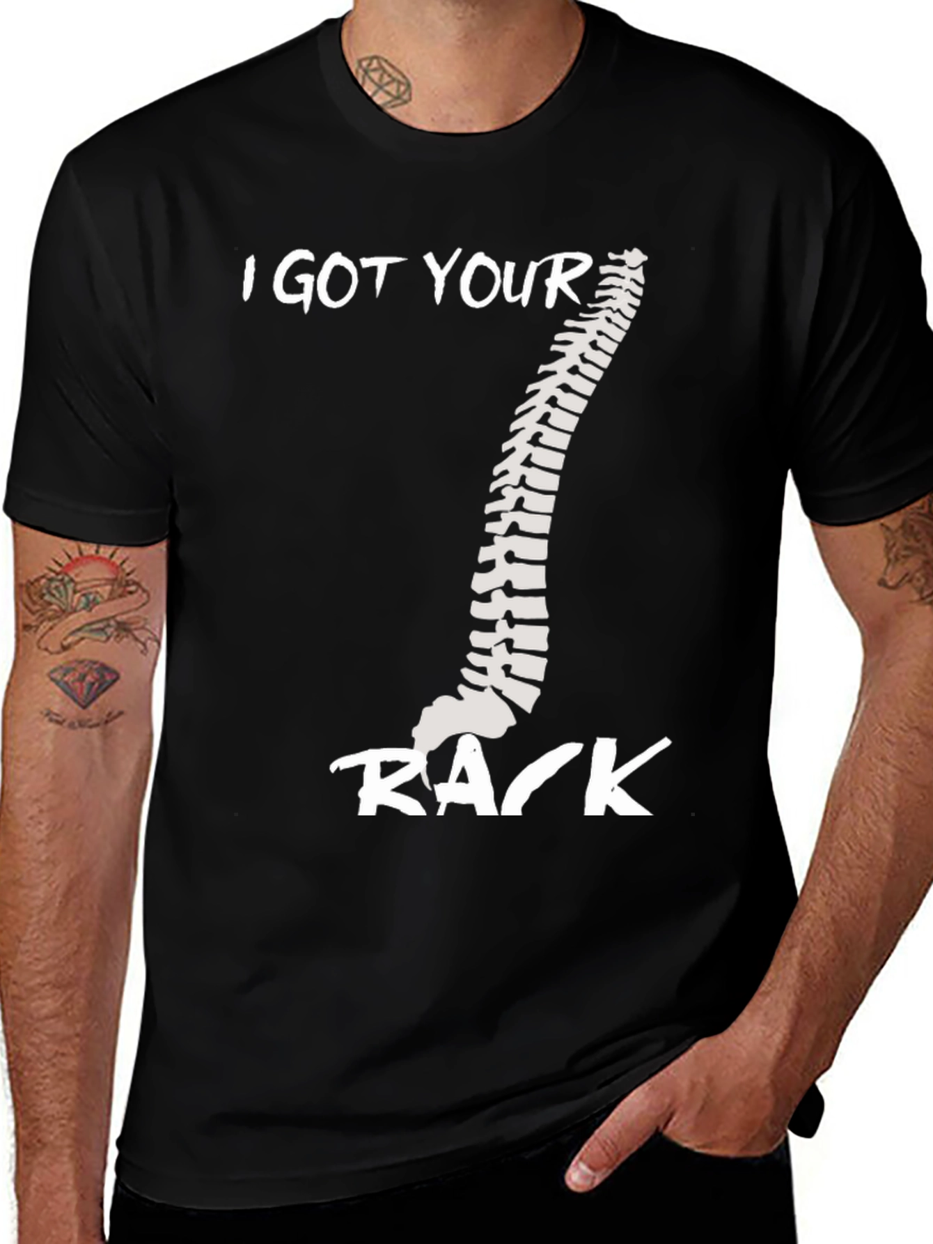 Variant 23 of I Got Your Back T-Shirt - Spine Anatomy Funny Tee