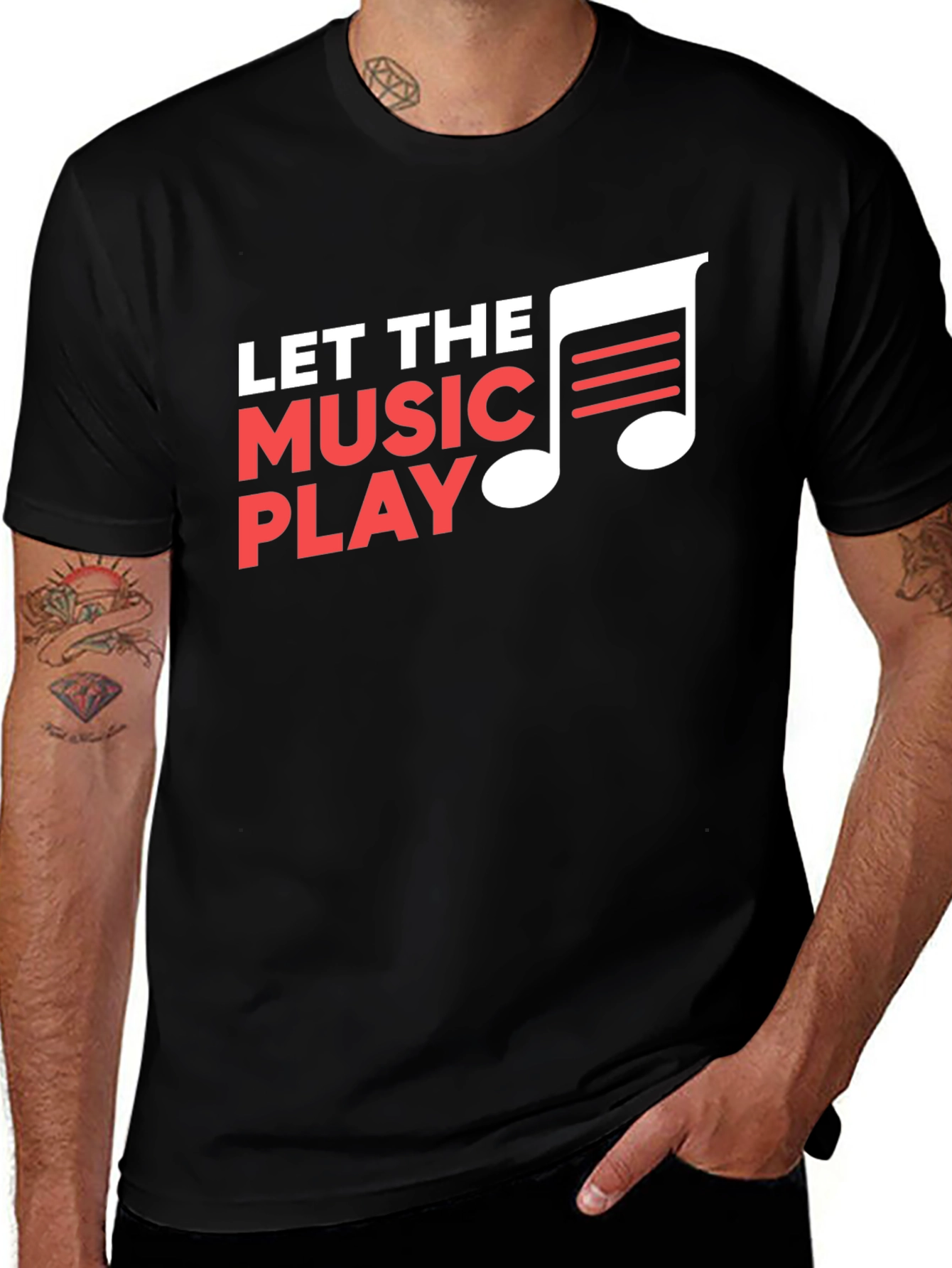 Variant 23 of Let The Music Play Graphic Tee