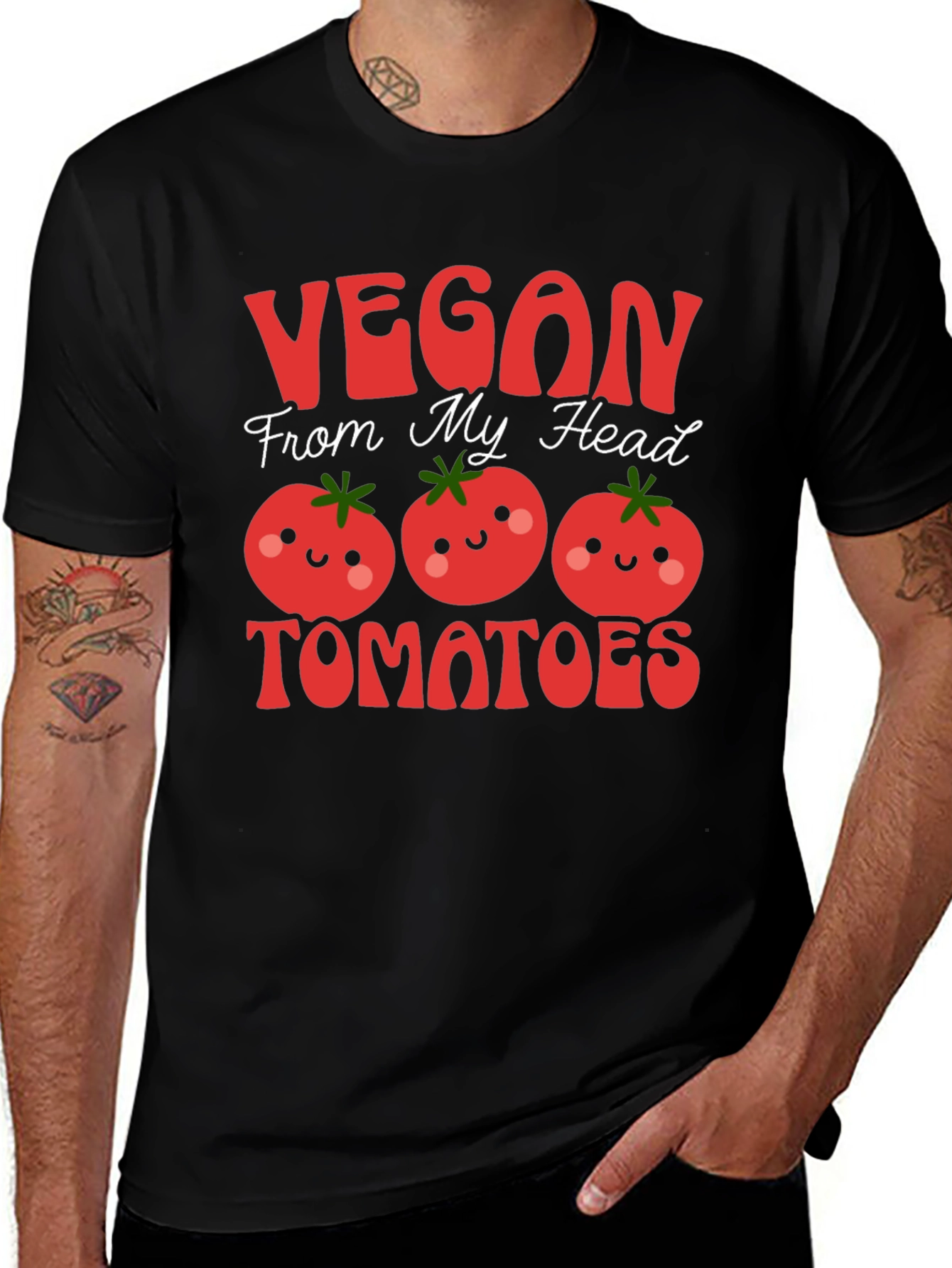 Variant 2 of Vegan Tomatoes Graphic Tee - Unisex