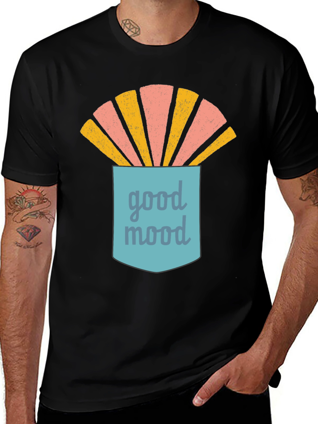 Variant 16 of Good Mood Graphic Tee - Comfort and Style!