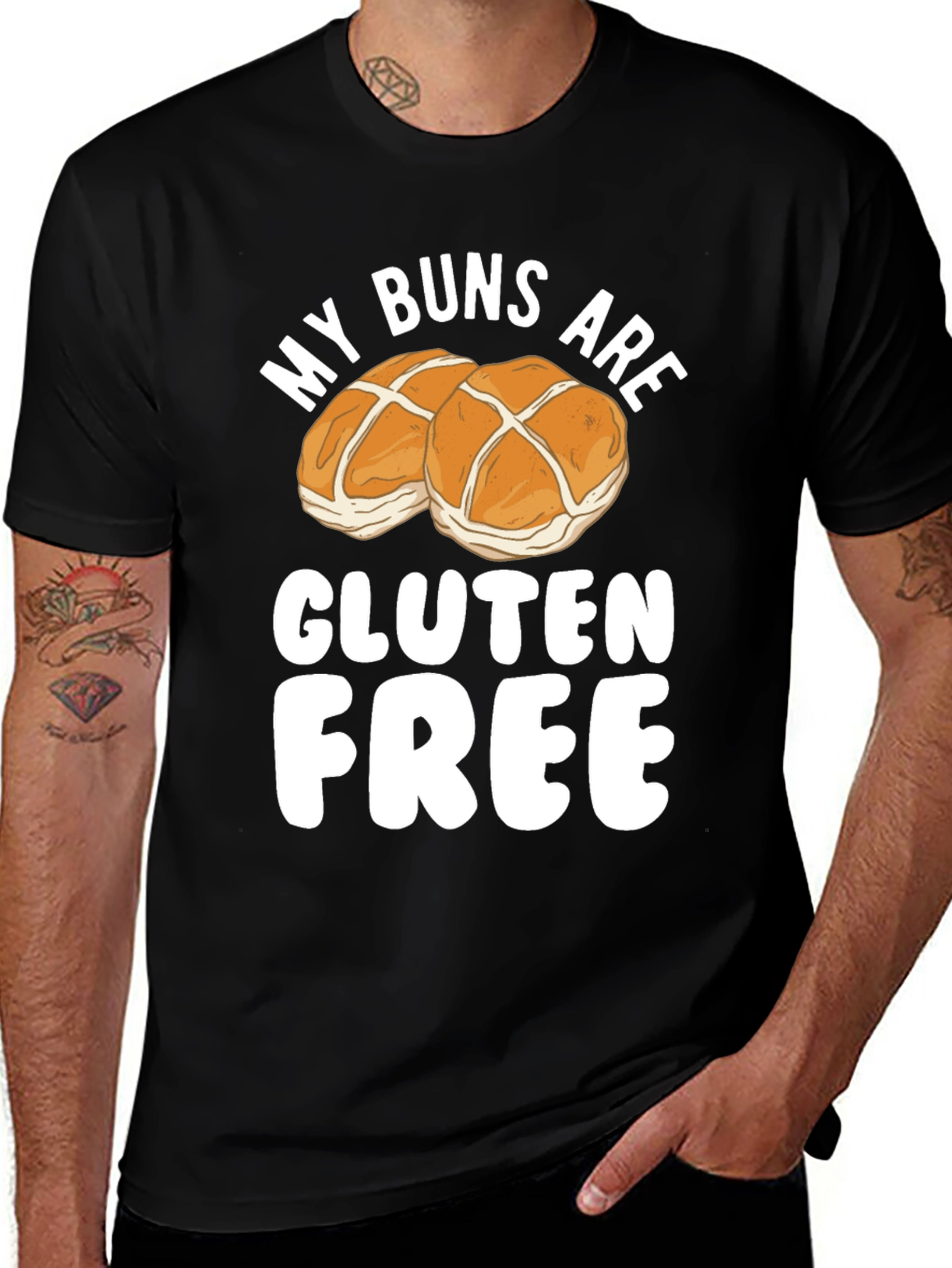 Variant 29 of Funny Gluten Free Buns Graphic T-Shirt
