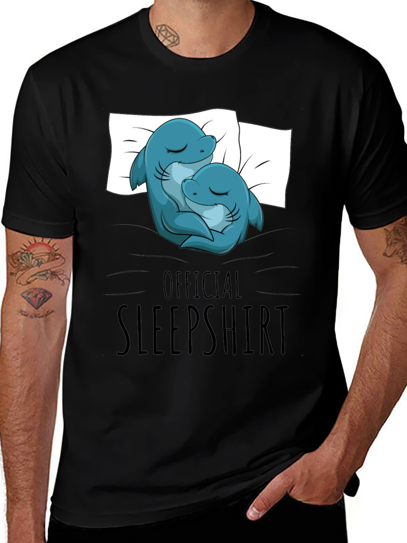Variant 22 of Official Sleepshirt Shark Tee