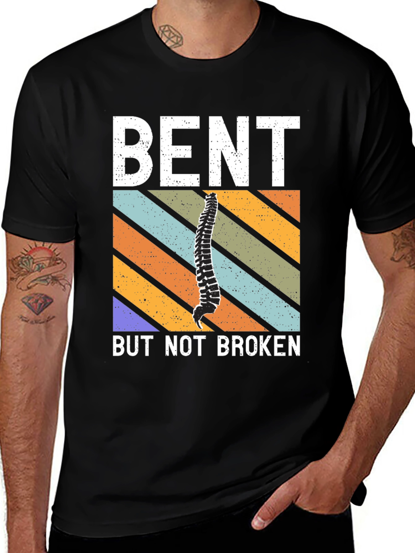 Bent But Not Broken Spine T-Shirt