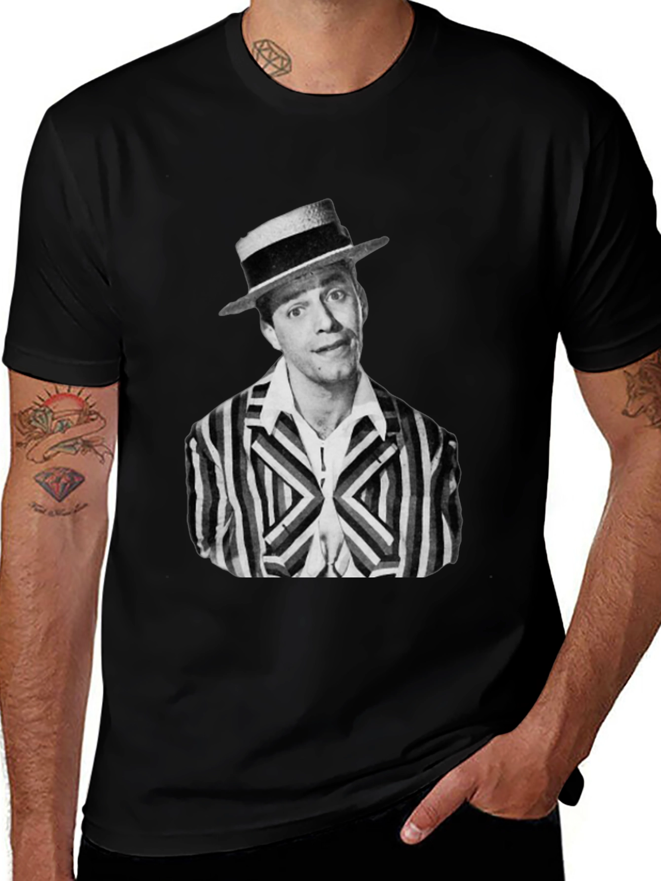 Variant 8 of Retro Comedian Portrait T-Shirt