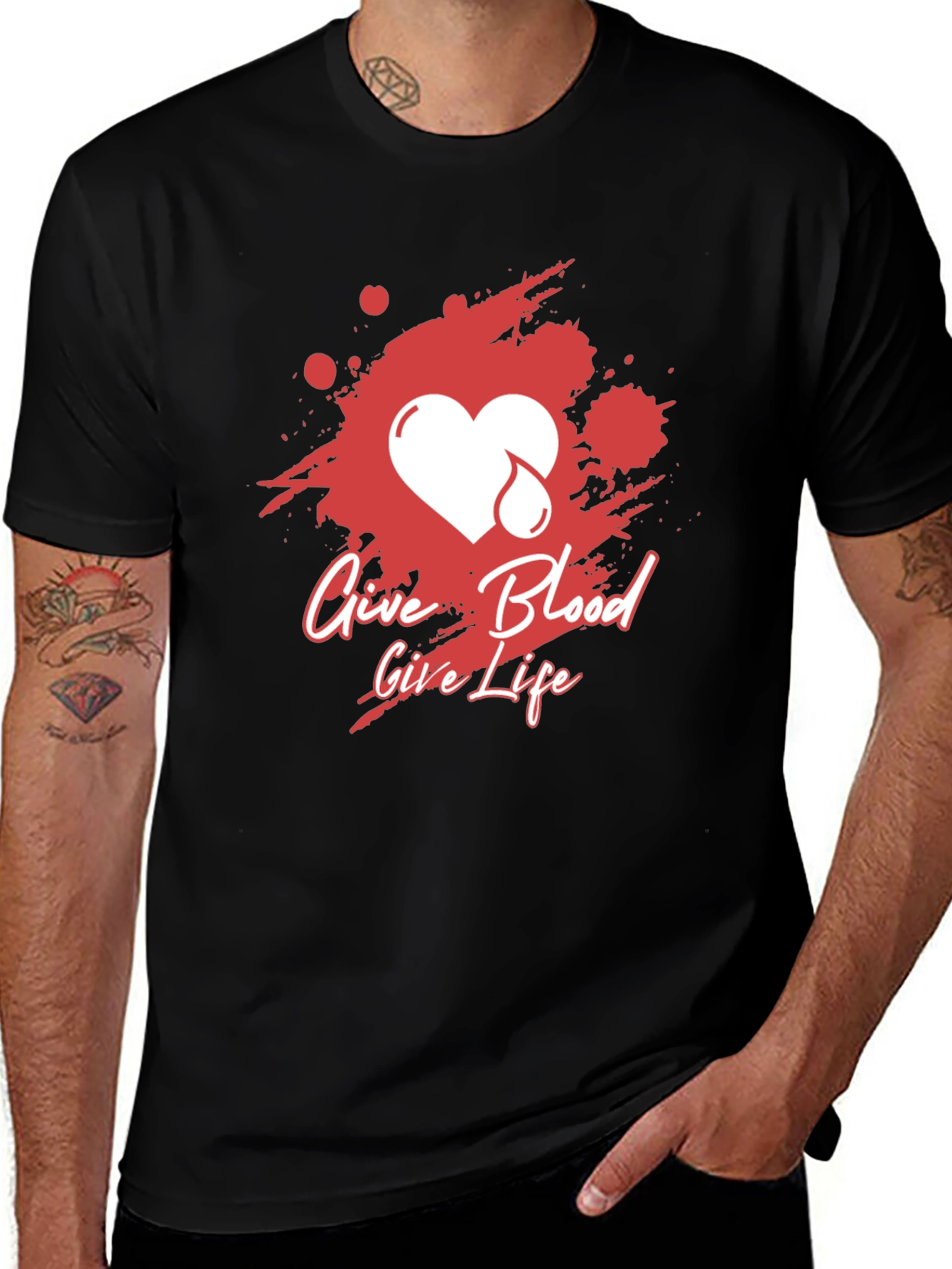 Variant 18 of Give Blood Give Life T-Shirt