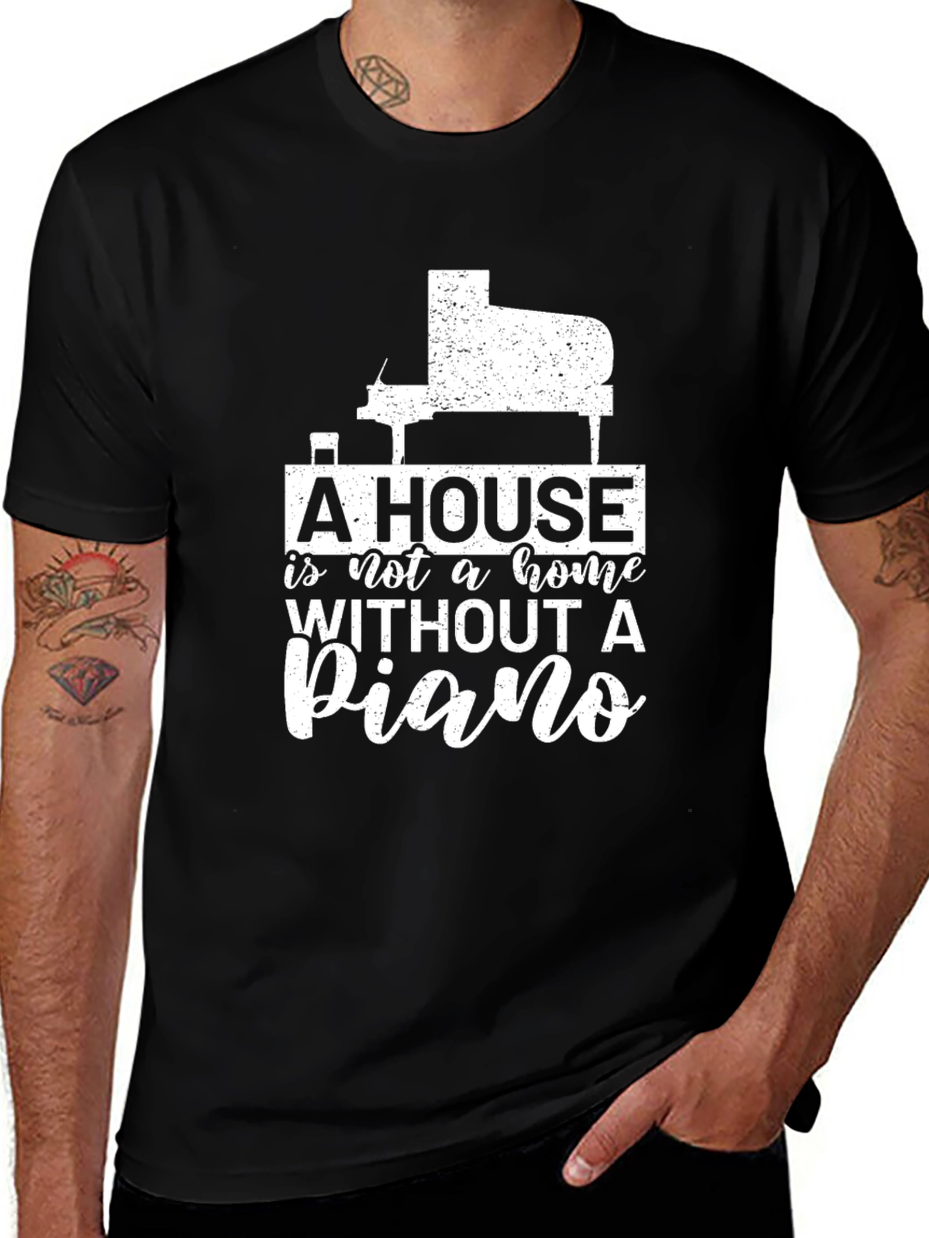 Variant 22 of A House is Not a Home Without a Piano T-Shirt