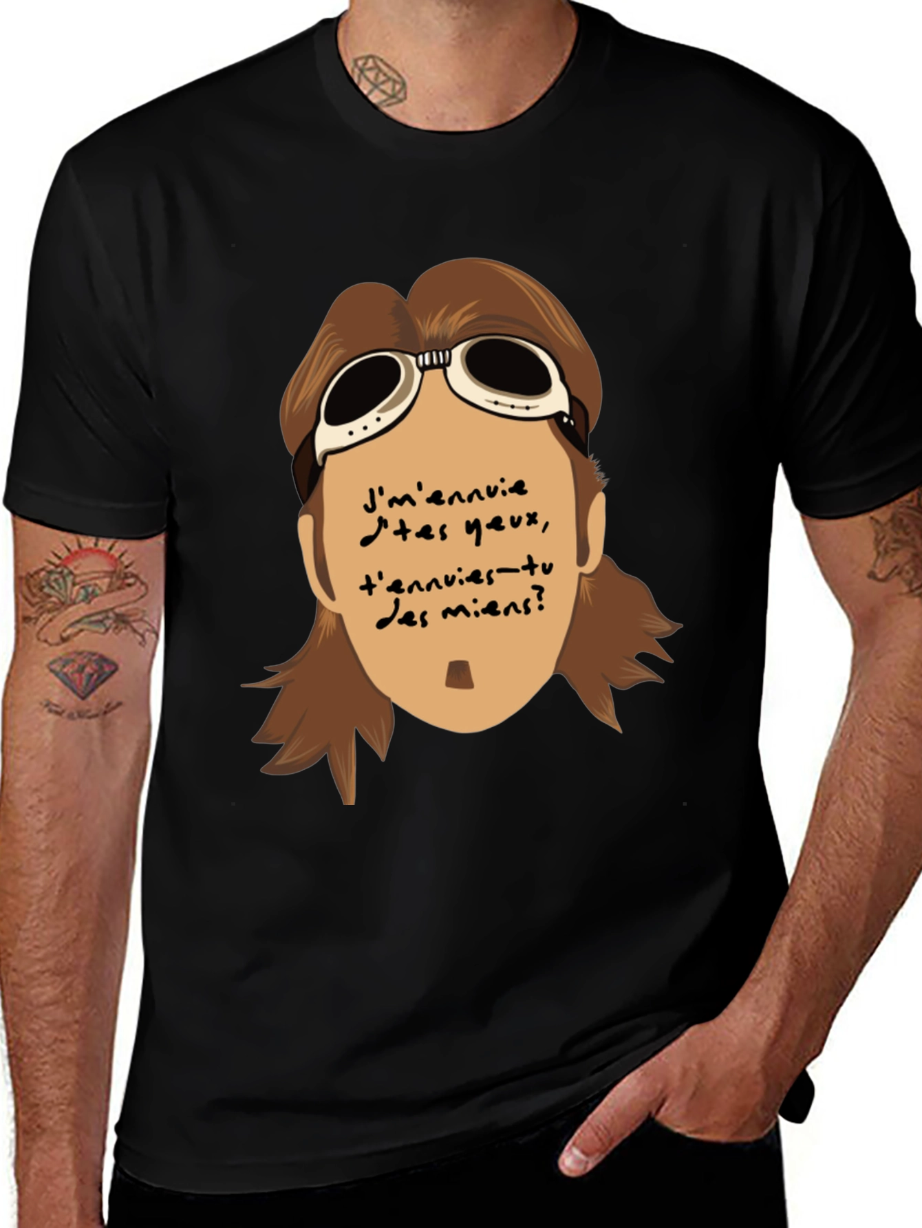 Variant 27 of Aviator Graphic T-Shirt - Unique Design