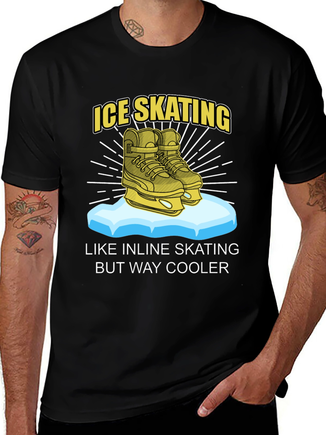Variant 8 of Ice Skating Cool T-Shirt